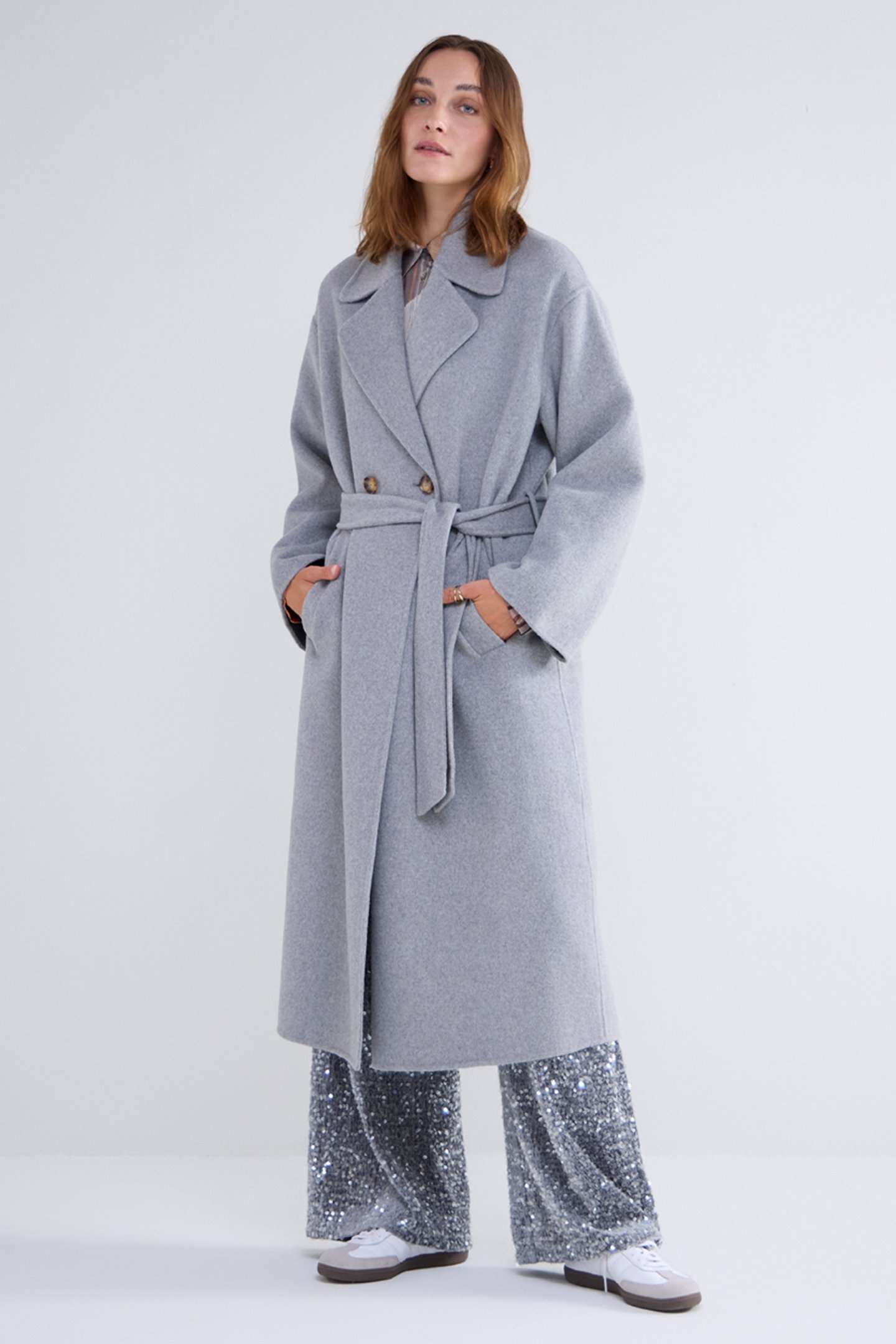 LONG COAT WOOL CLASSIC GREYS 1
