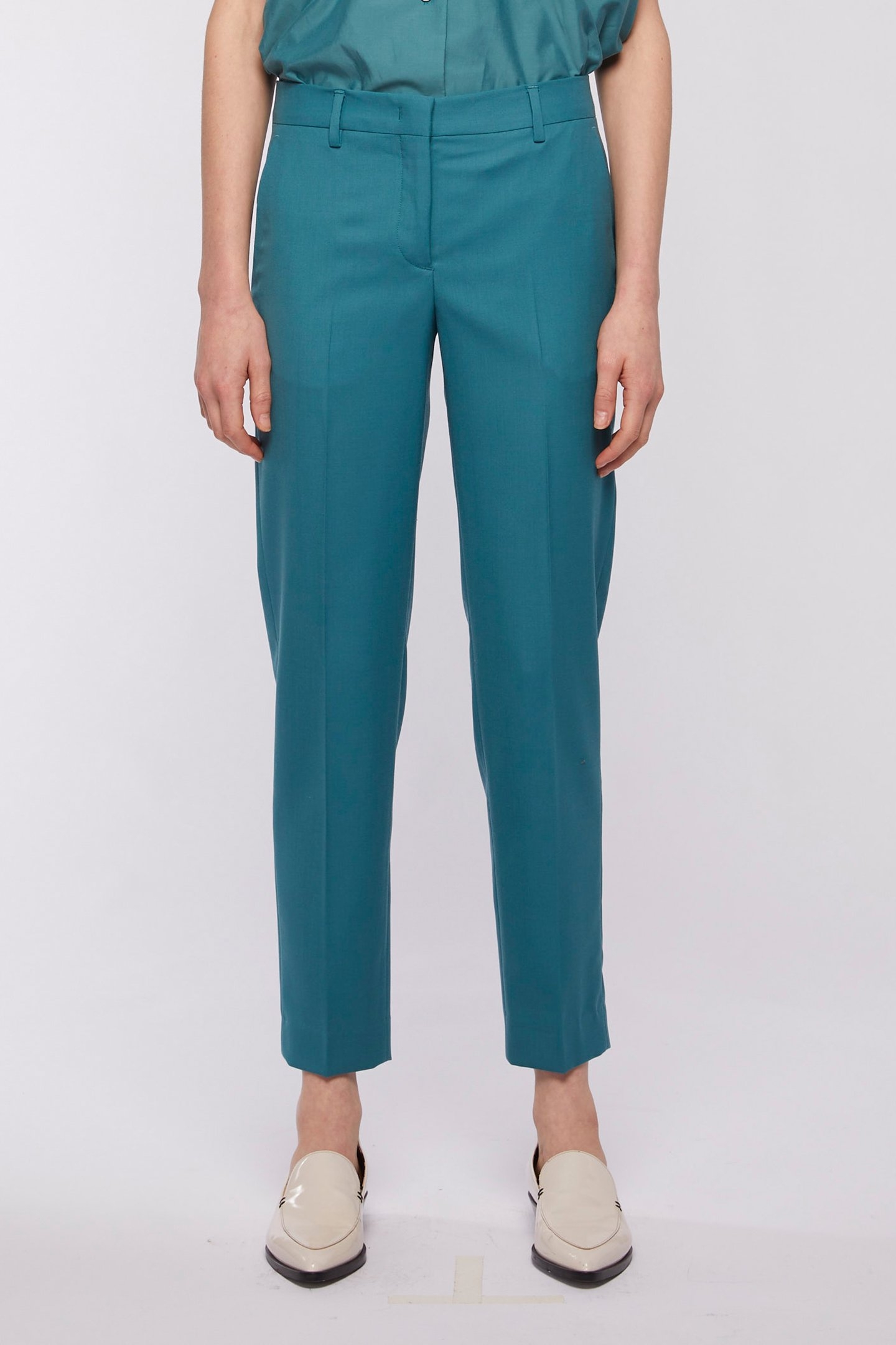 WOMENS TROUSERS BOTTLE GREEN 1