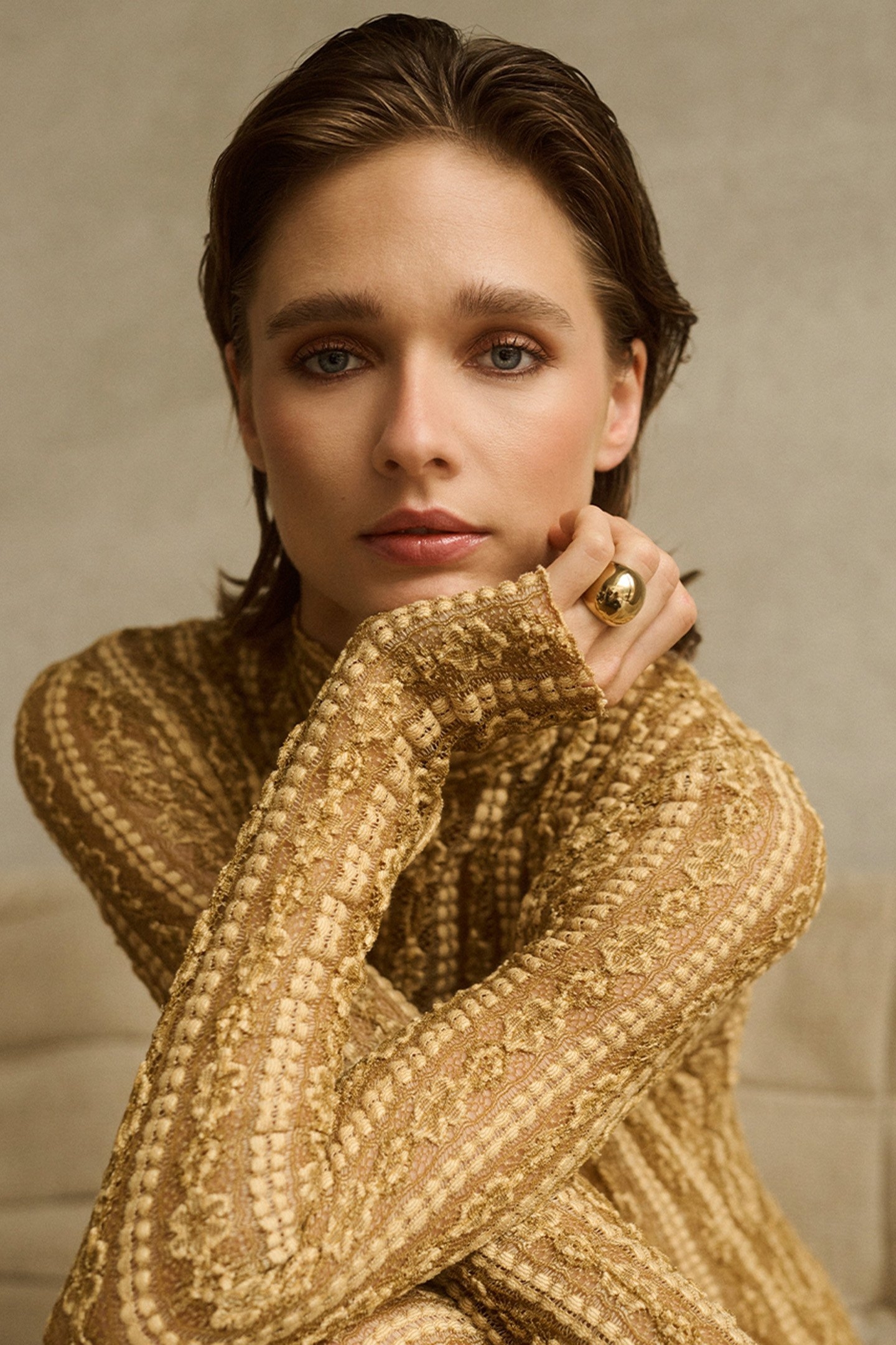 UNIQUE LACE MAXI DRESS TENDER YELLOW 5