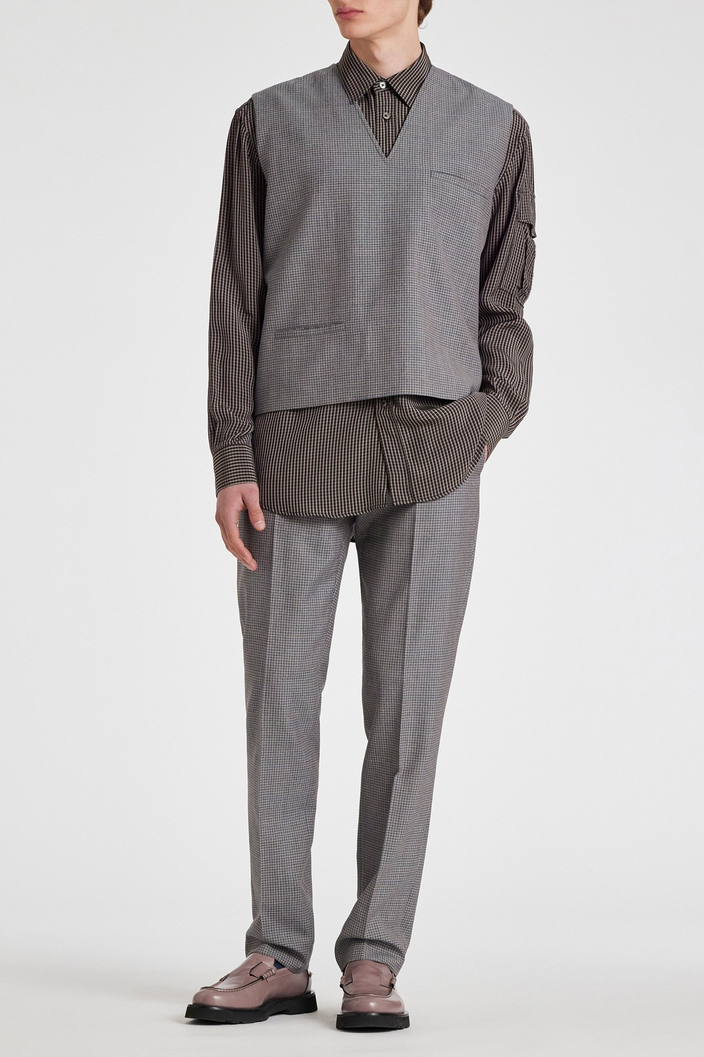 S/C CASUAL FIT SHIRT GREY 4