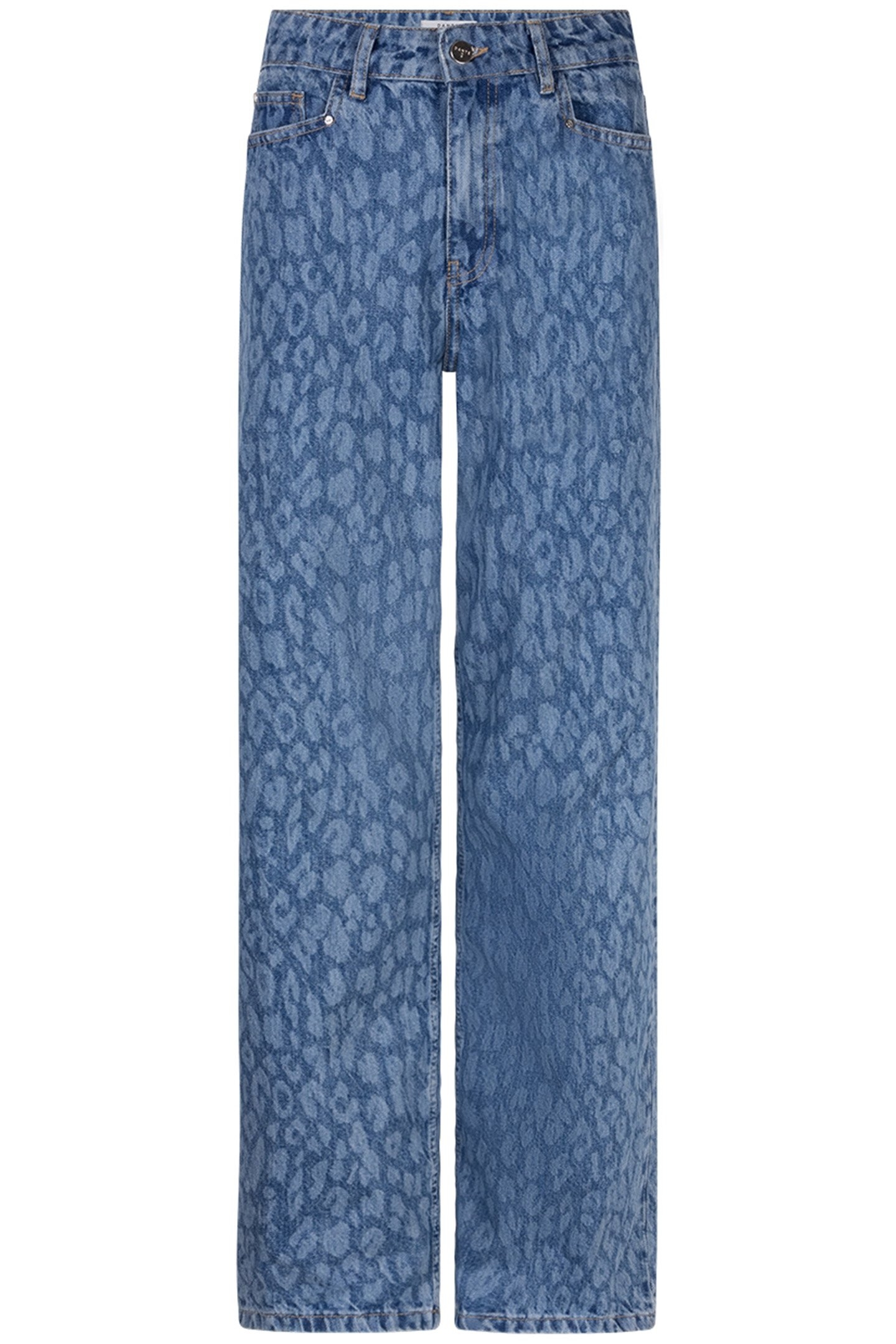 NUIT LEOPARD WIDE LEG JEANS WASHED BLUE 3