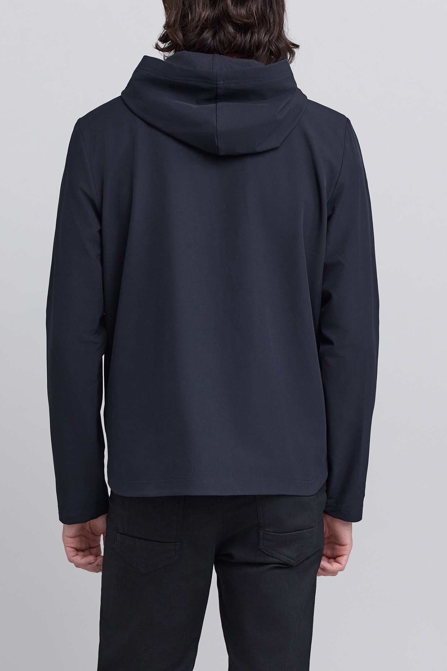 NAVY LIGHT HOODED JACKET 2