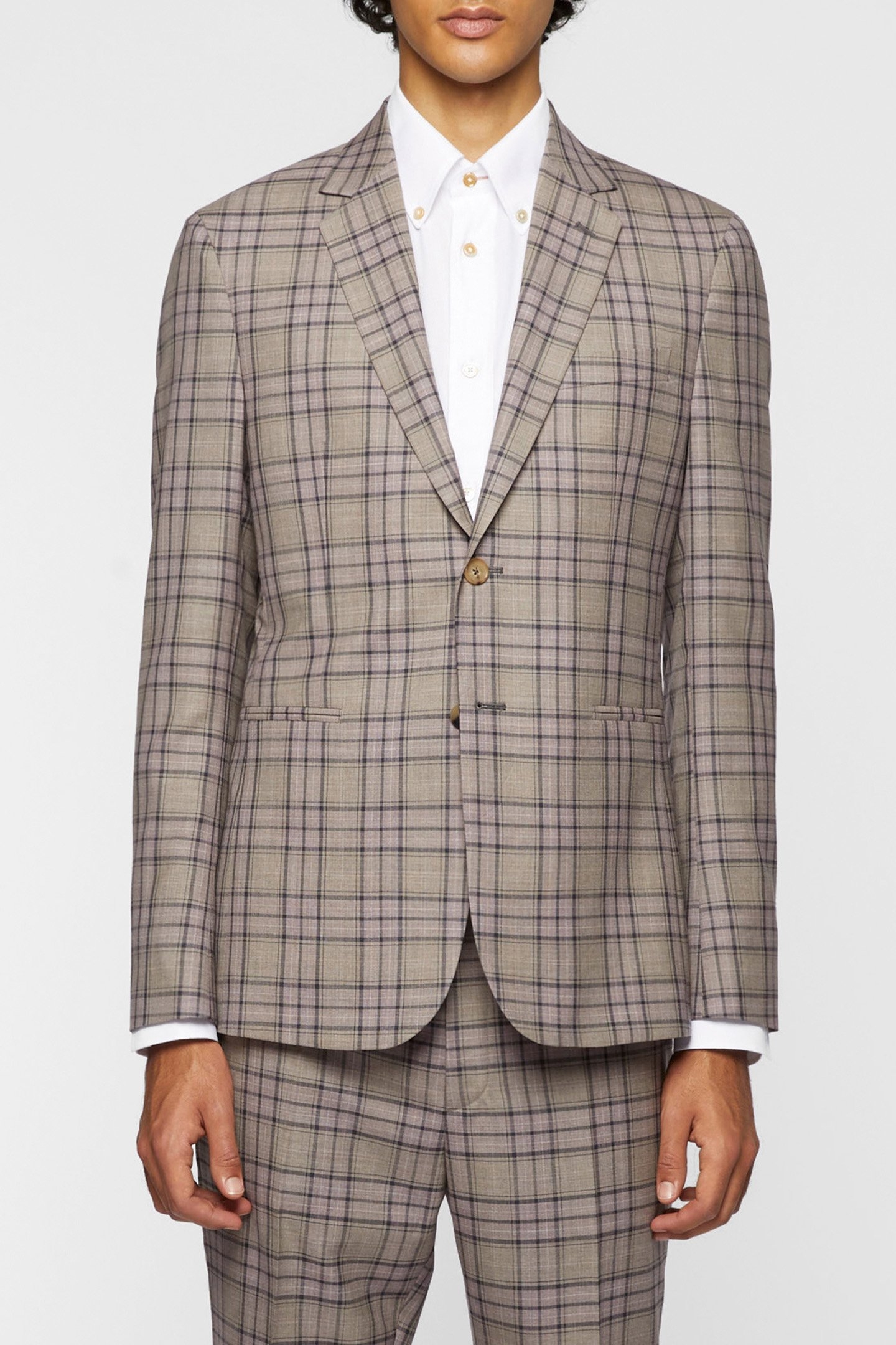 GENTS 2 BTN JACKET PINK 1