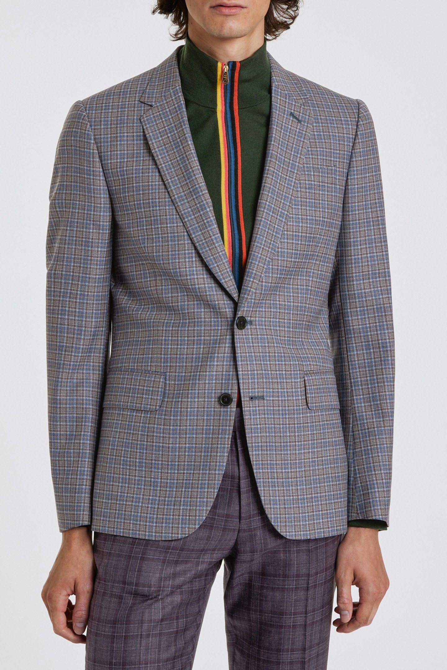 GENTS TAILORED FIT 2BTN JACKET COBALT BLUE 1
