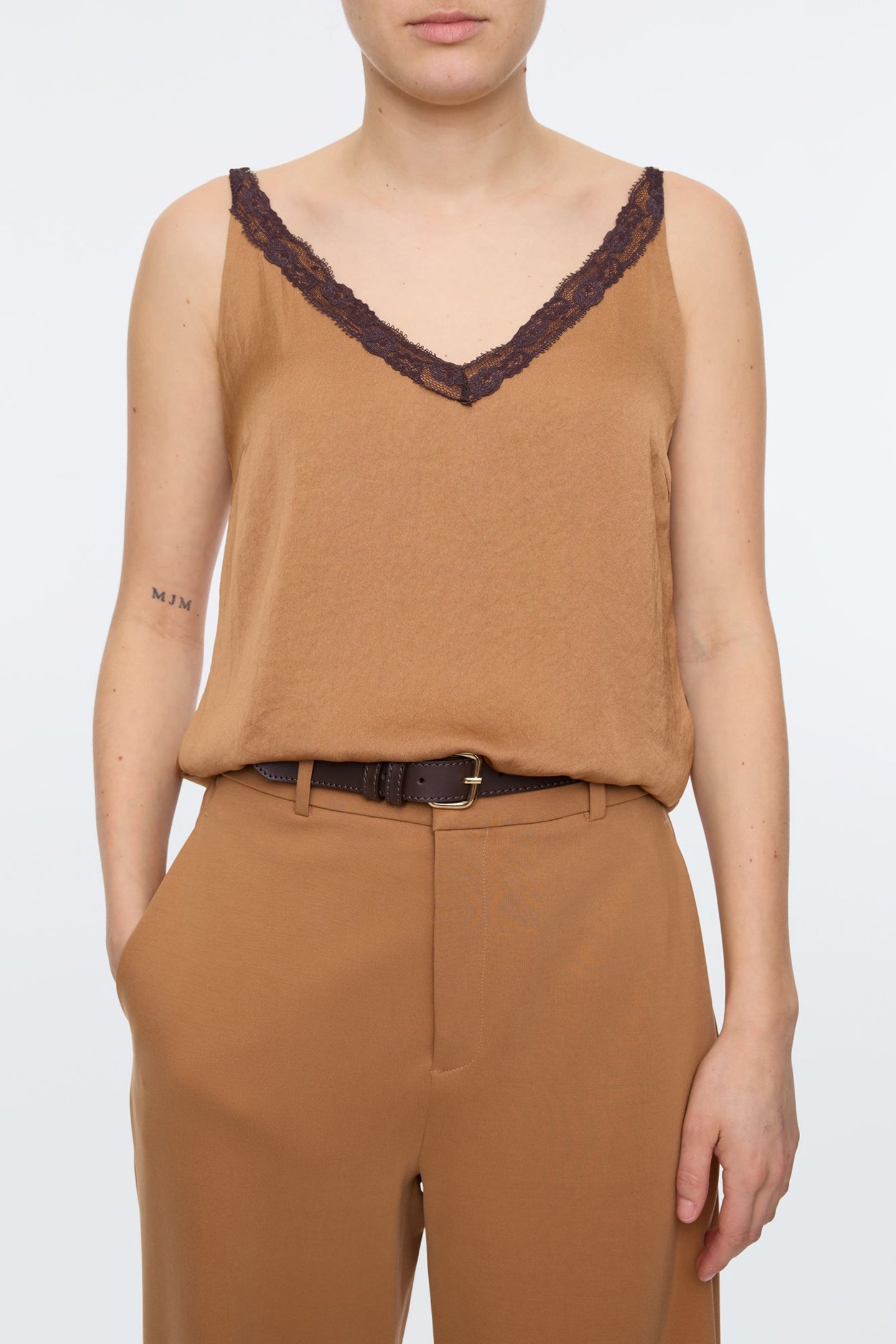 MARBLE LACE TOP TOBACCO BROWN 1