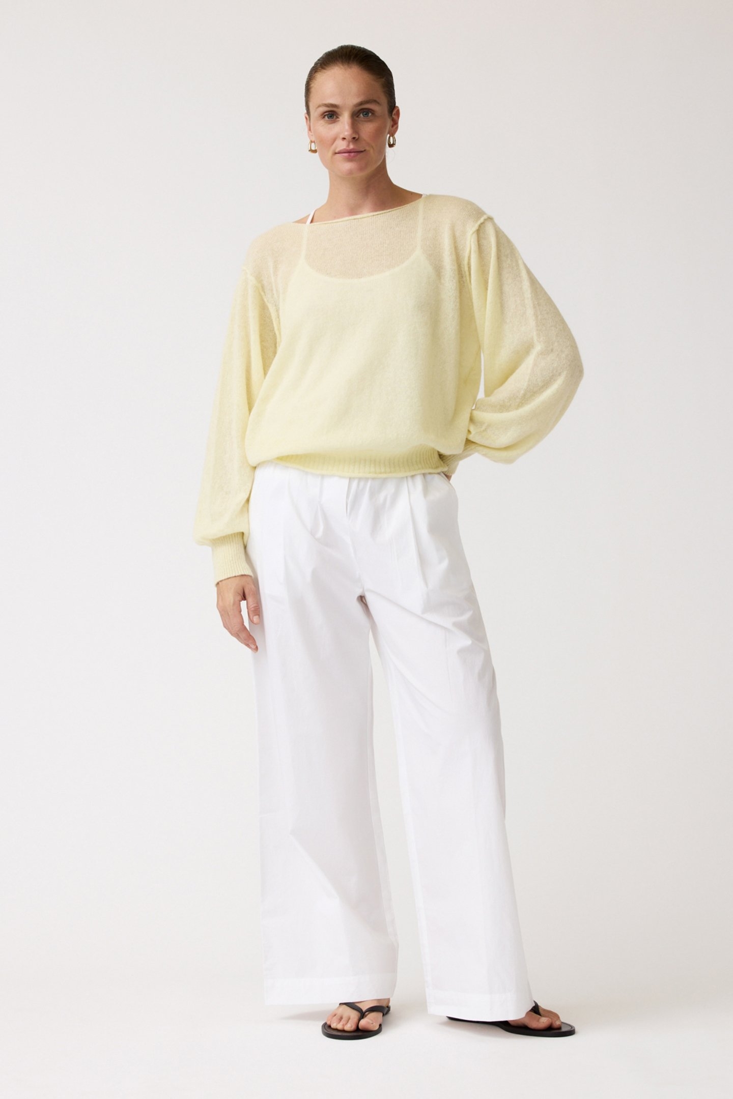 MOONFLOWER PANTS VERY WHITE 1
