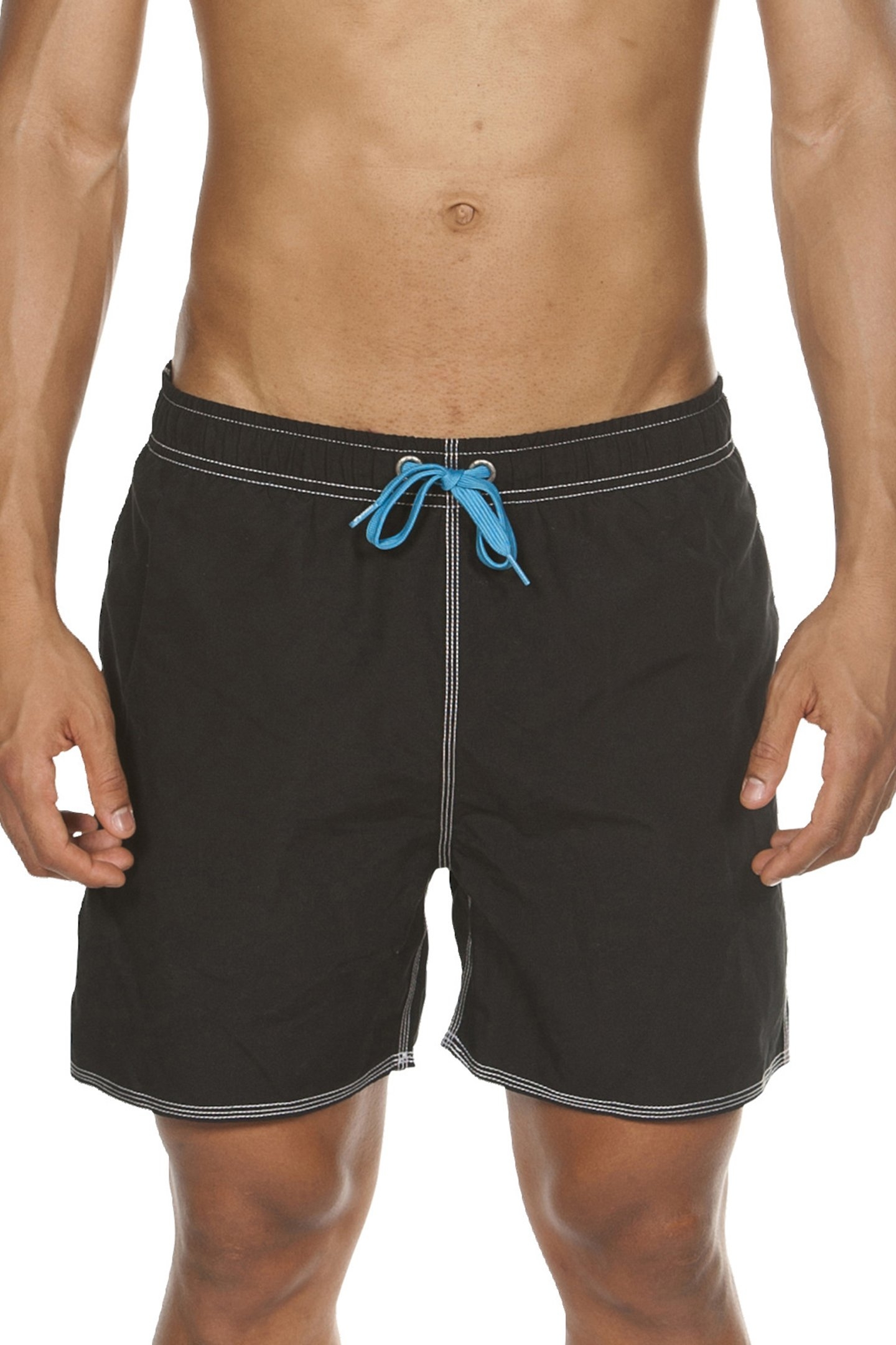 FUNDAMENTALS SOLID BOXER BLACK-WHITE 1