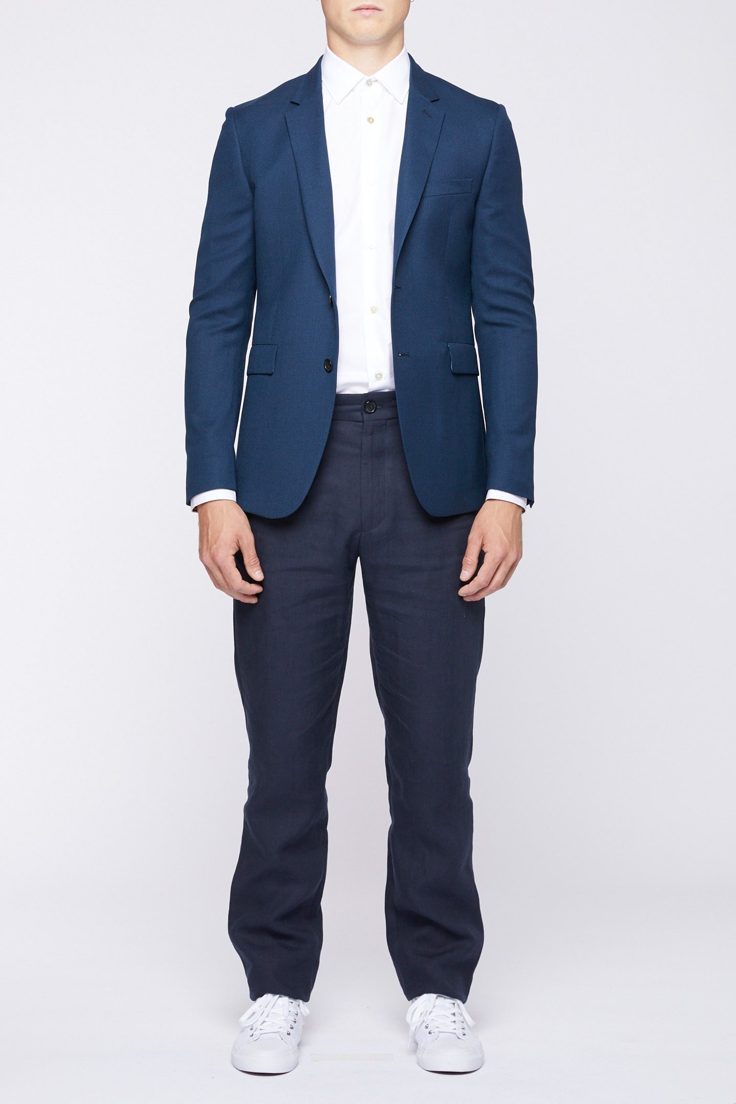 GENTS SLIM FIT 2 BTN JACKET BOTTLE GREEN 2