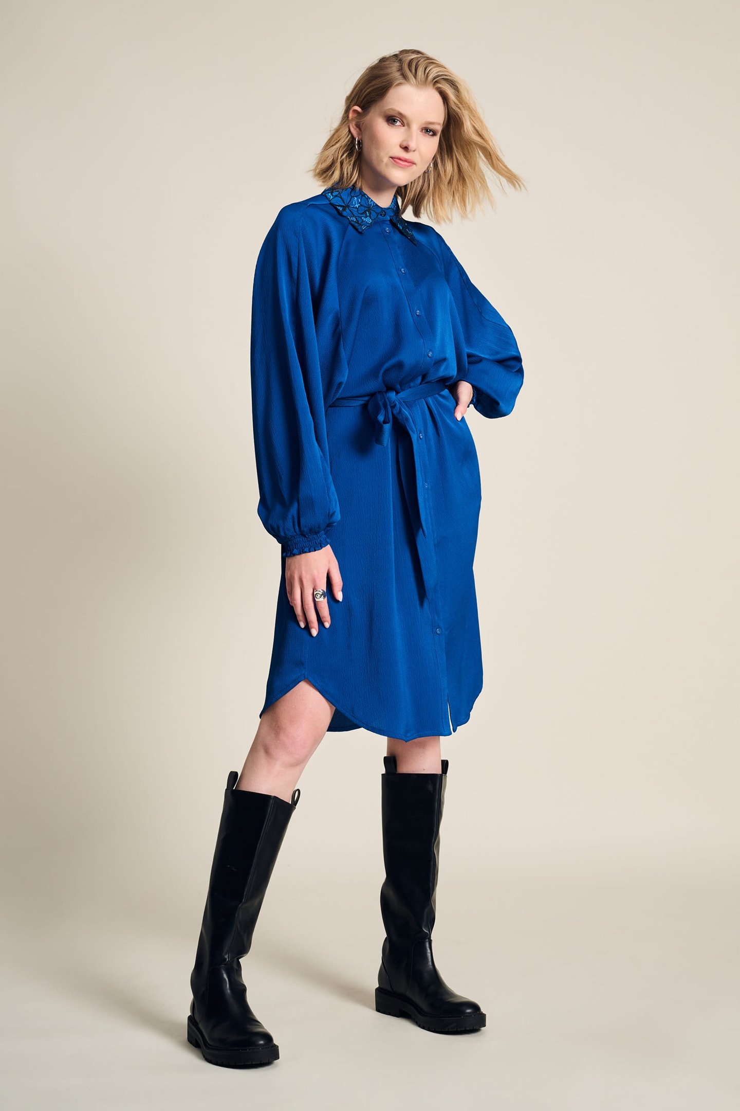 DRESS - BUTTERFLY BRIGHT BLUE 1