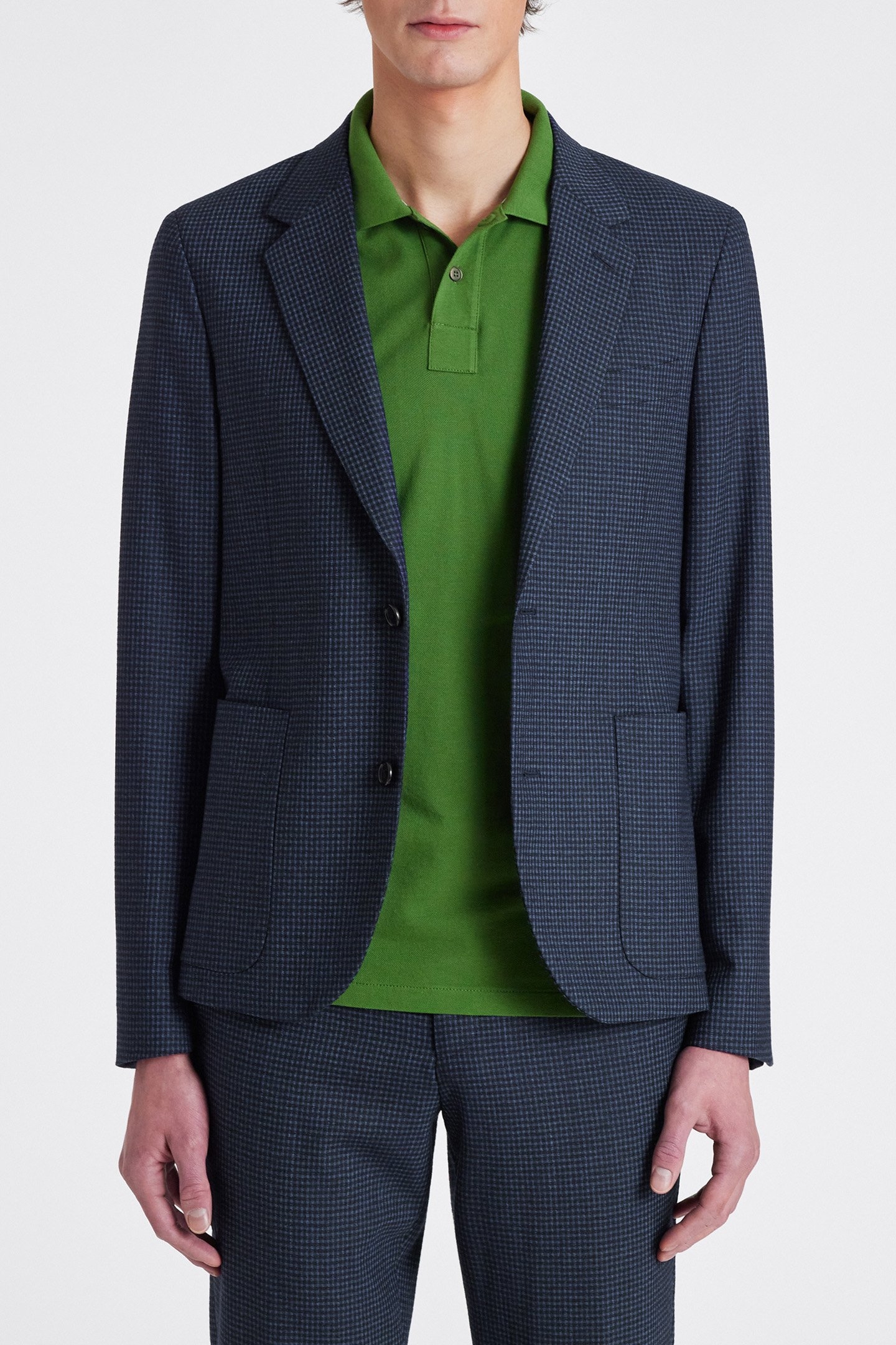 MENS JACKET UNLINED GREYISH BLUE 1