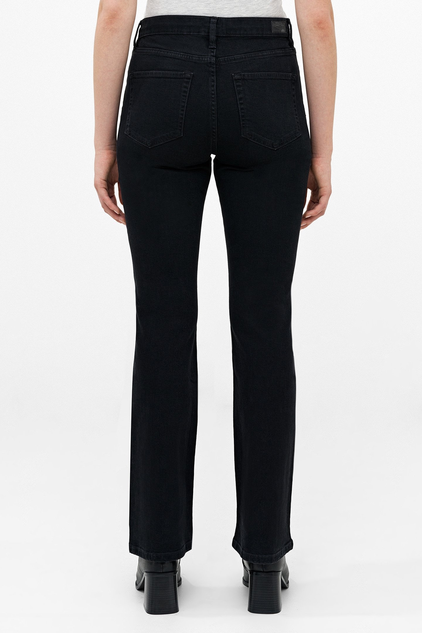 STRETCH DENIM BOOT CUT FUL LNG BLACK 2