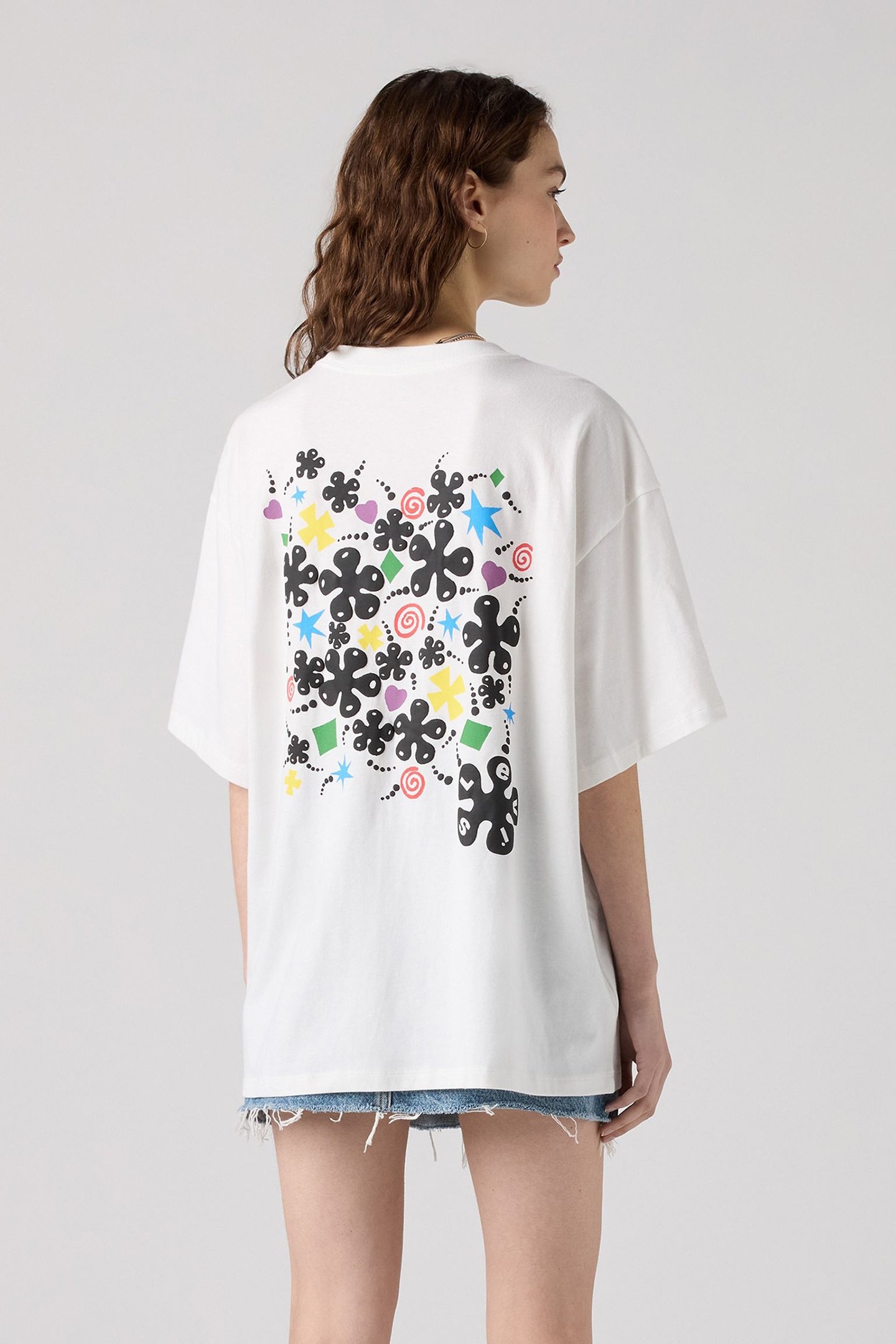 GRAPHIC SHORT STACK TEE 90S FESTIVAL FLOWER 2