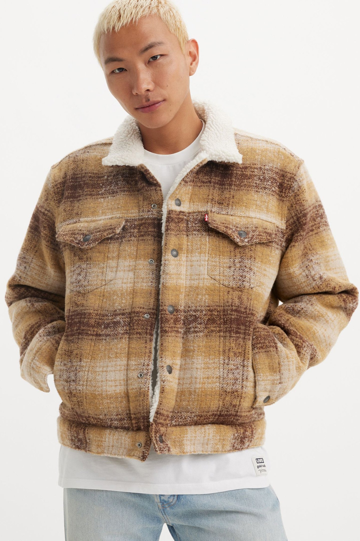 PLAID TYPE3 SHERPA TRUCK WESTIN PLAID CURRY 4