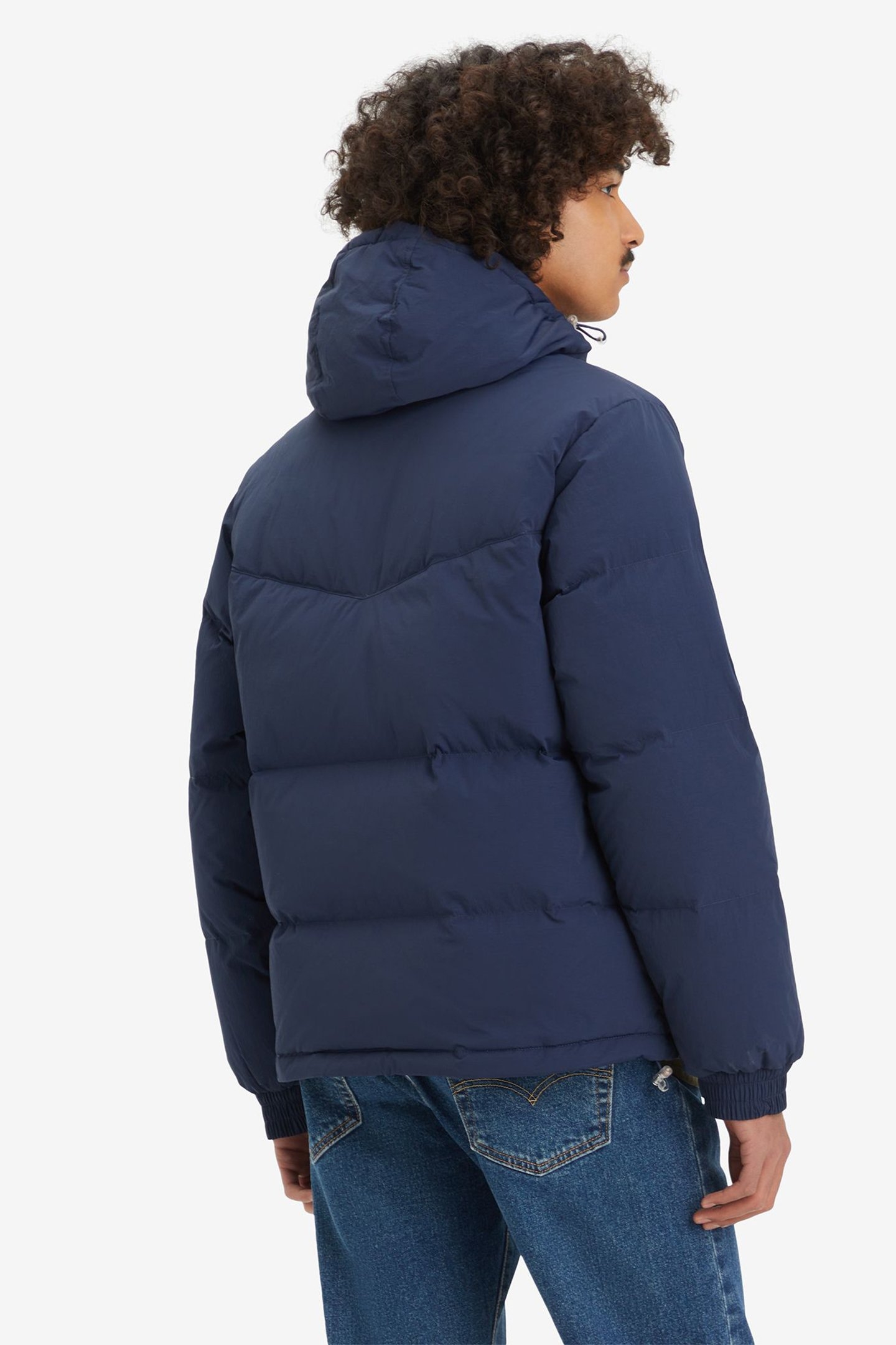 RICKRIDGE SHORT PUFFER COAT IN NAVY 2