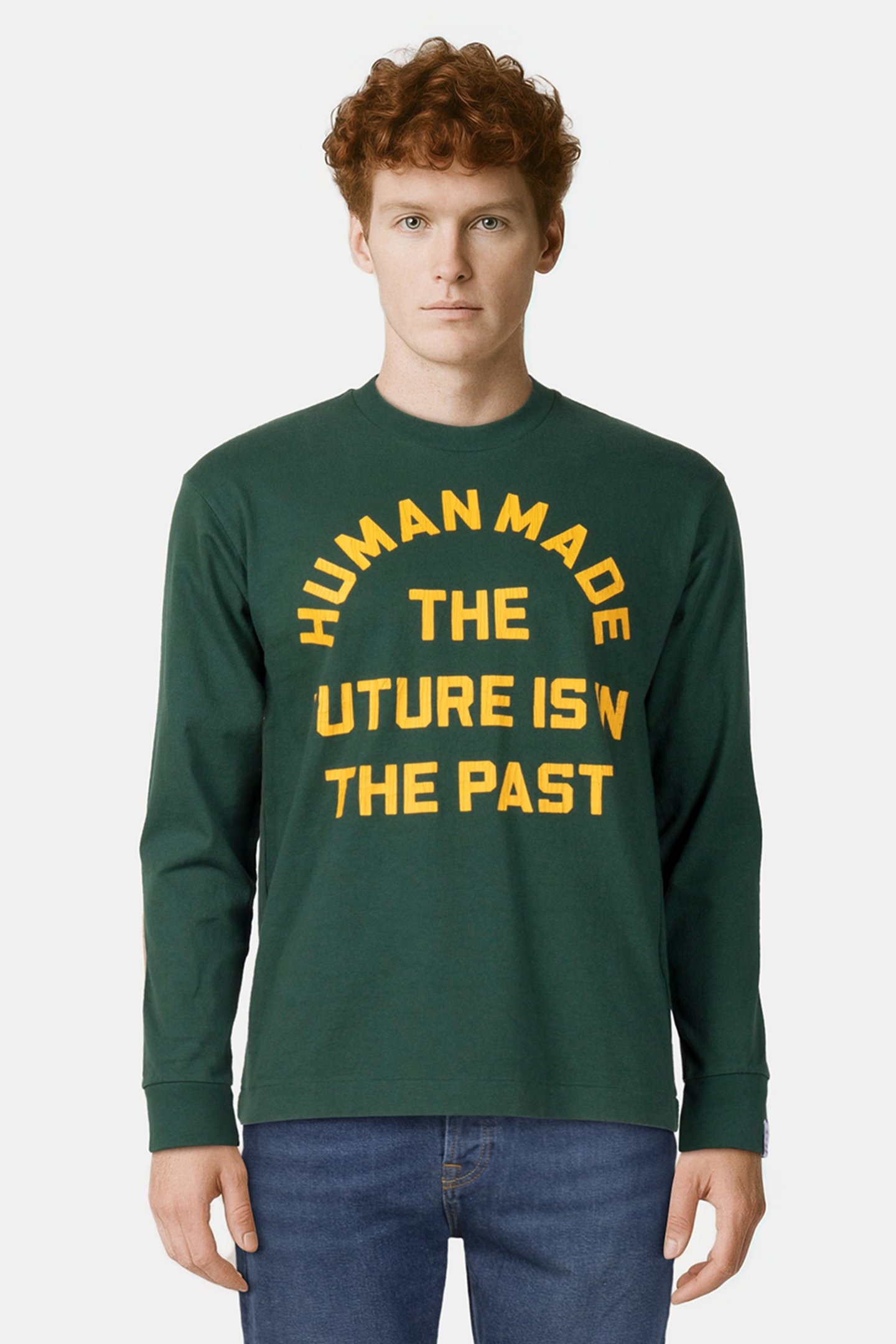 HUMAN MADE – GRAPHIC L/S T-SHIRT GREEN 1