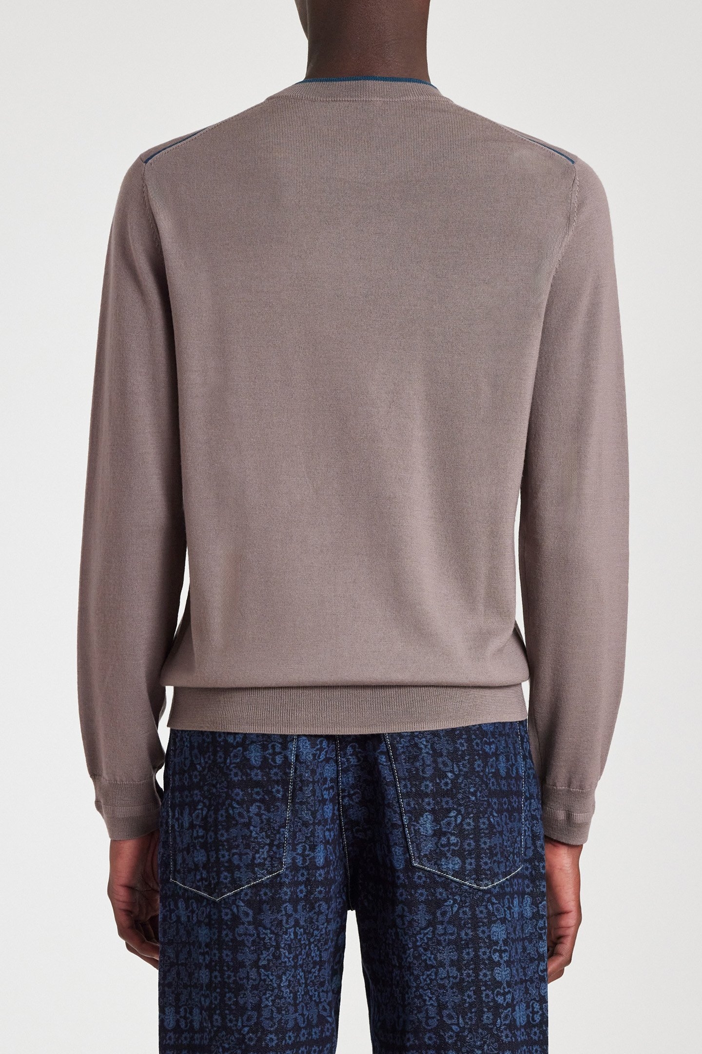 MENS SWEATER CREW NECK LILAC 2
