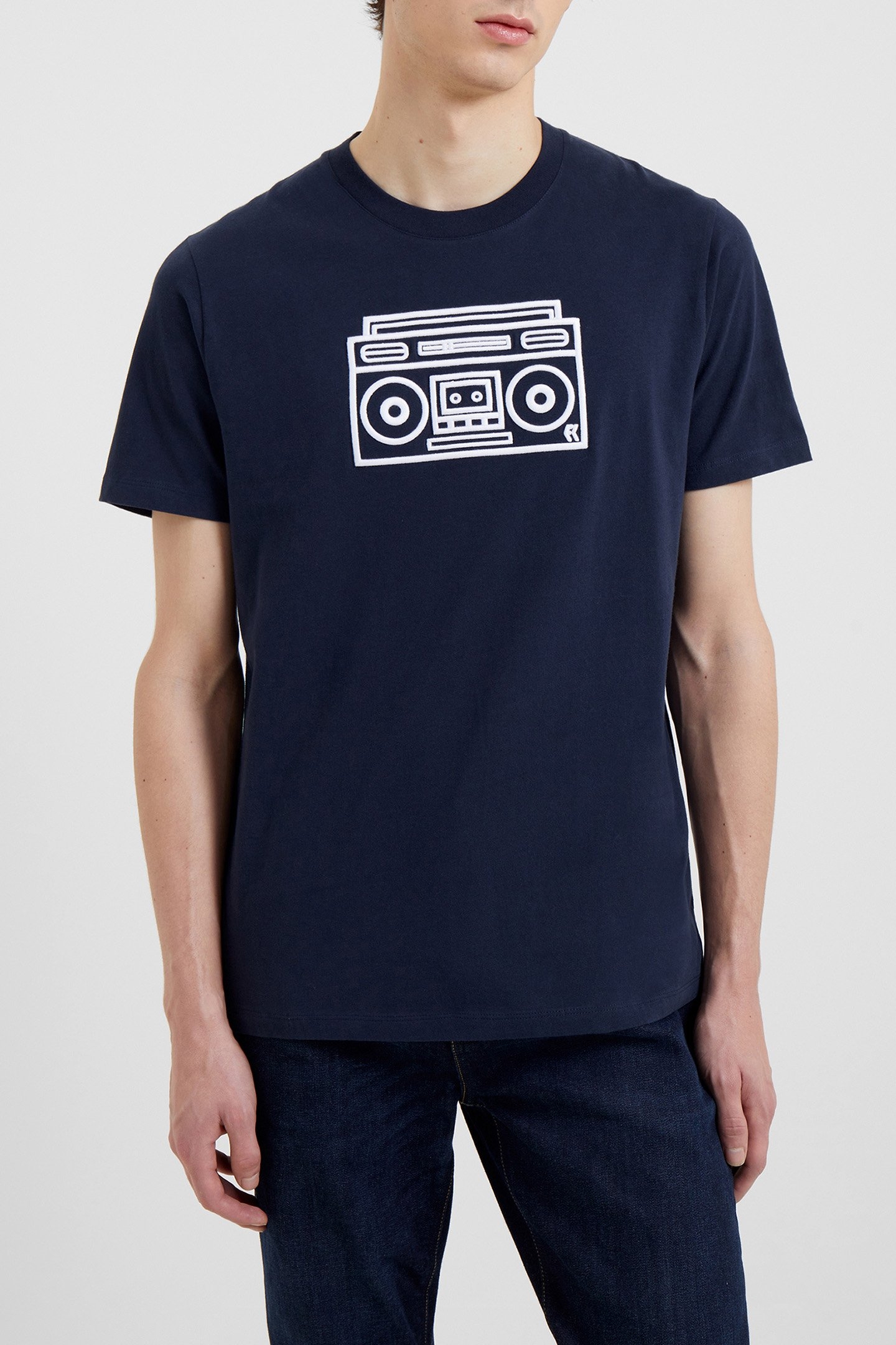 BOOM BOX T-SHIRT MARINE 1