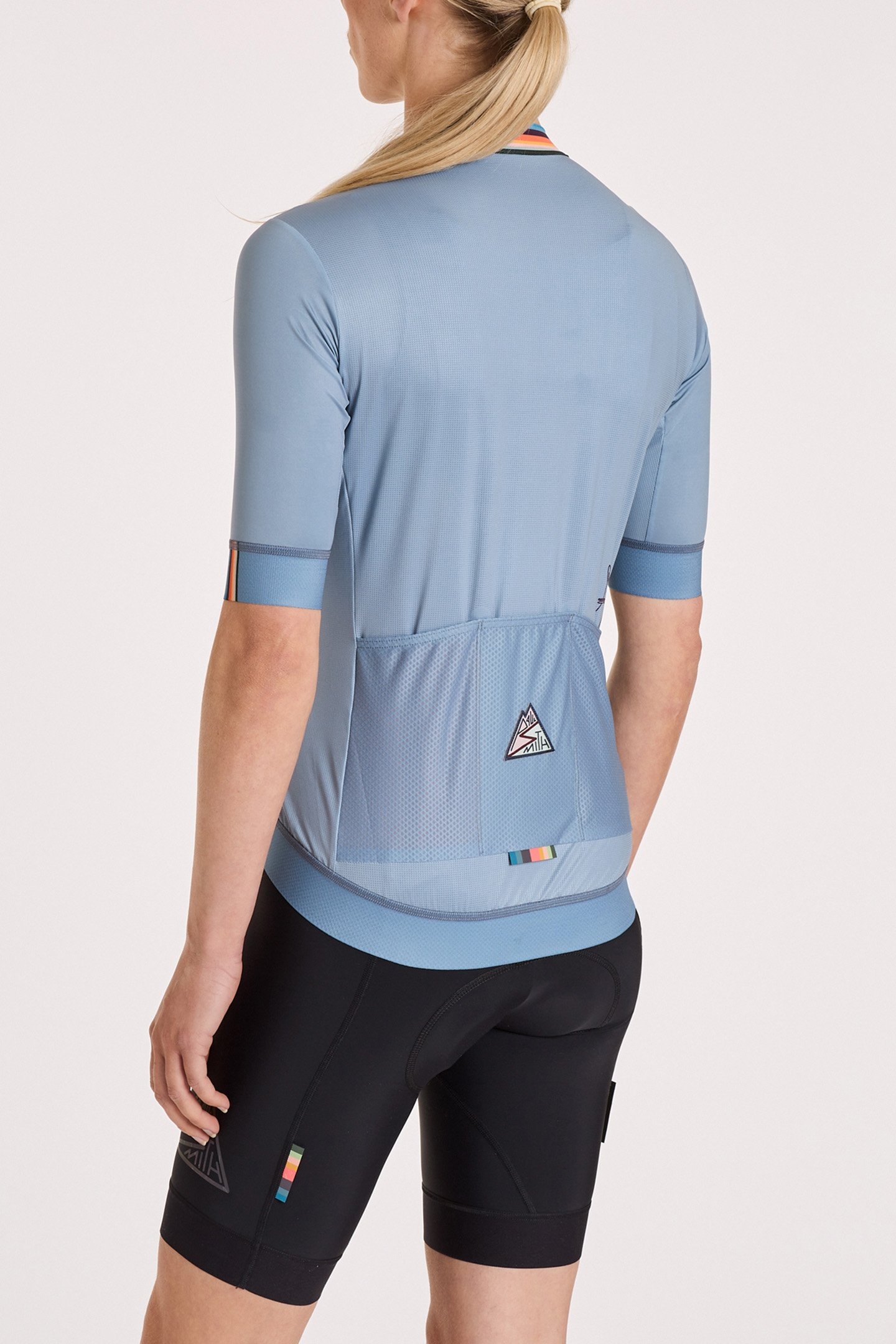 CYCLE JERSEY S/S ARTIST STRIPE LIGHT BLUE 2