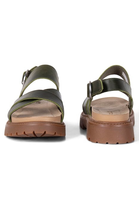 CLAIREMONT WAY BACKSTRAP SANDAL DARK GREEN FULL GRAIN 2