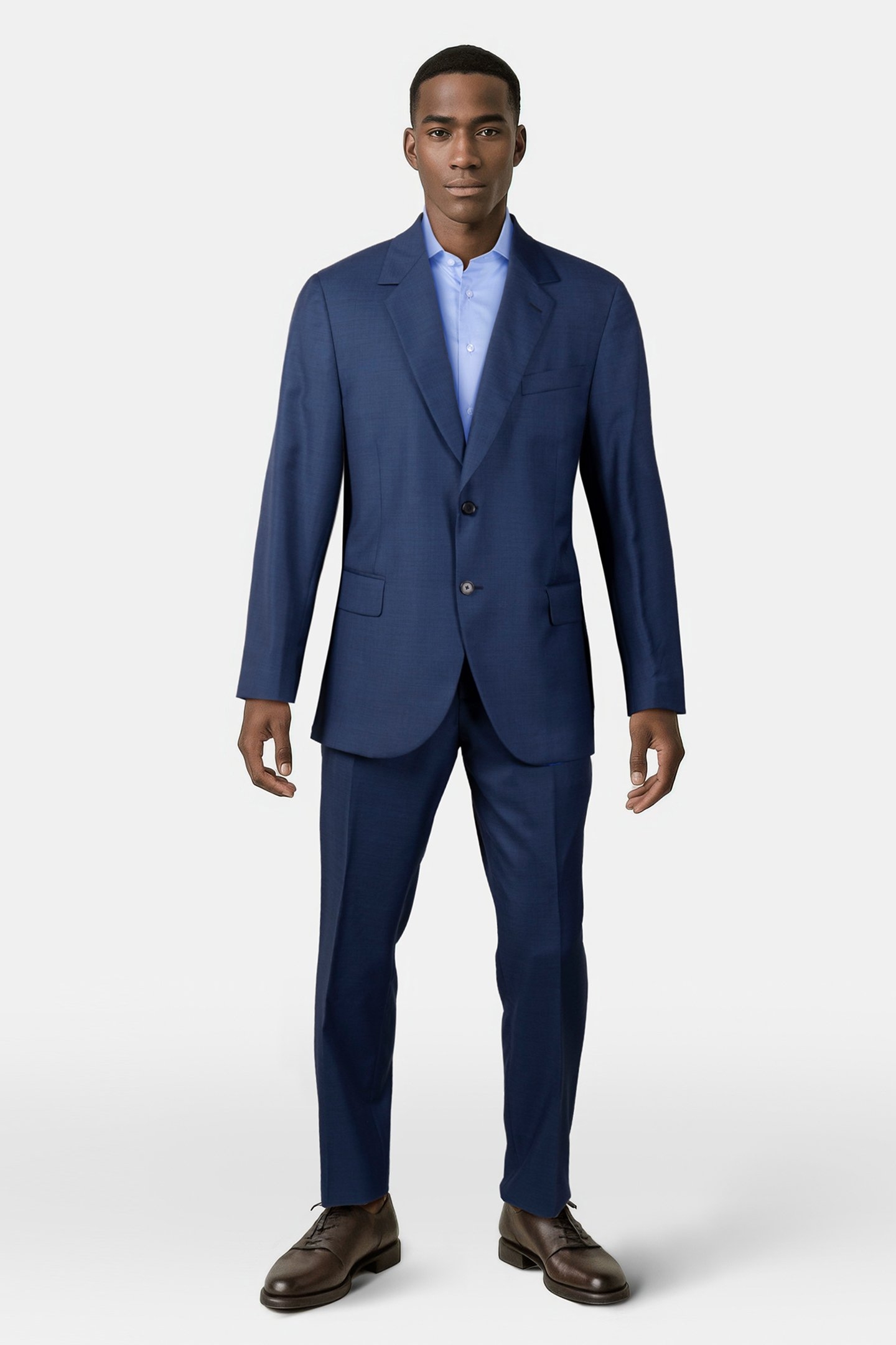 MENS 2 BUTTON SUIT INKY BLUE 1