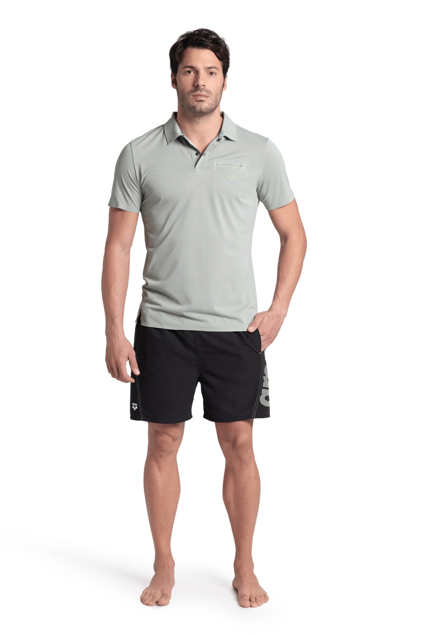 MEN'S POLOSHIRT POCKET SOLID JADE 3