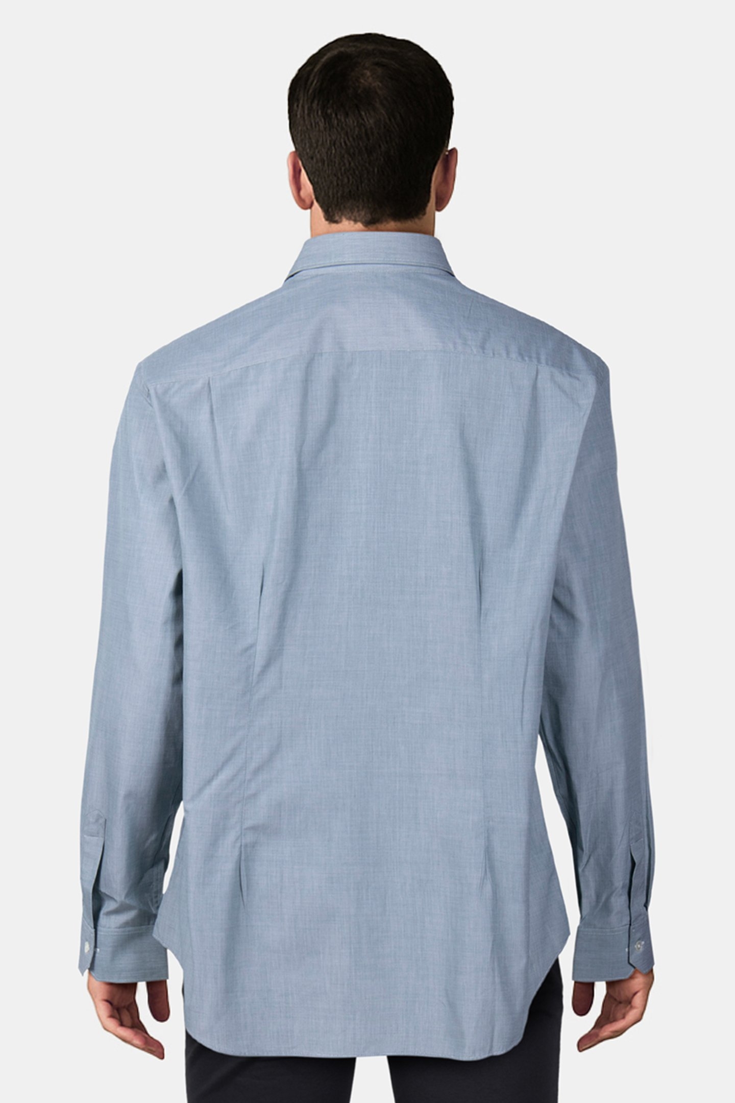 S/C TAILORED FIT SHIRT BOTTLE GREEN 2