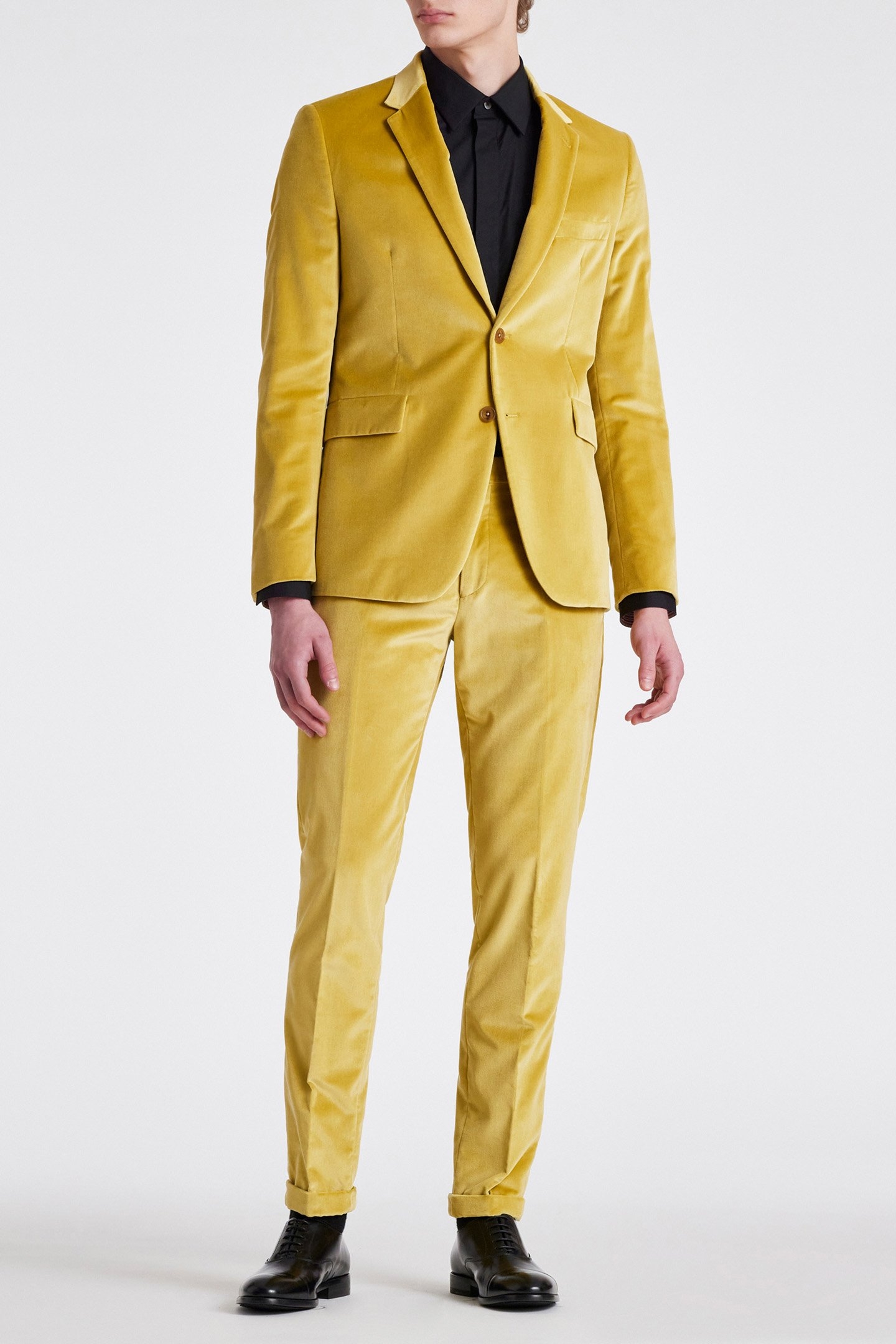 SLIM FIT 2 BUTTON JACKET GOLDEN YELLOW 3