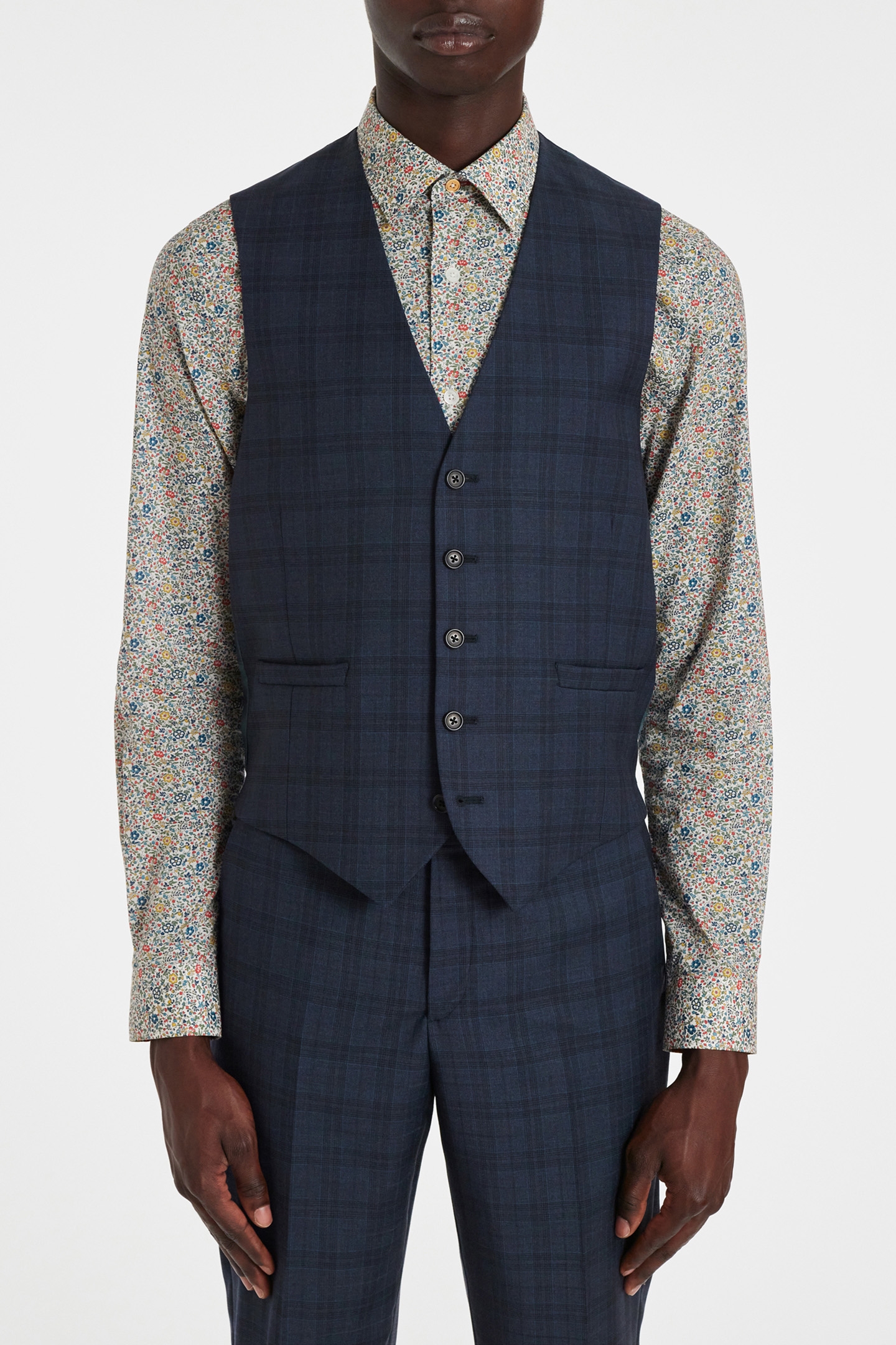 TAILORED FIT 3PCE 2 BUTTON SUIT NAVY 7