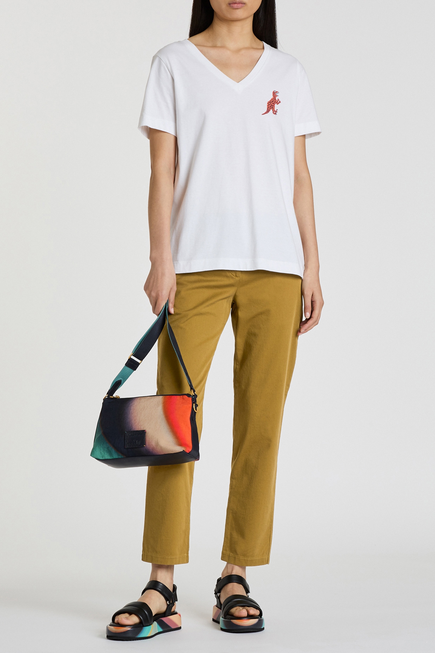 WOMENS CHINO OLIVE GREEN 4