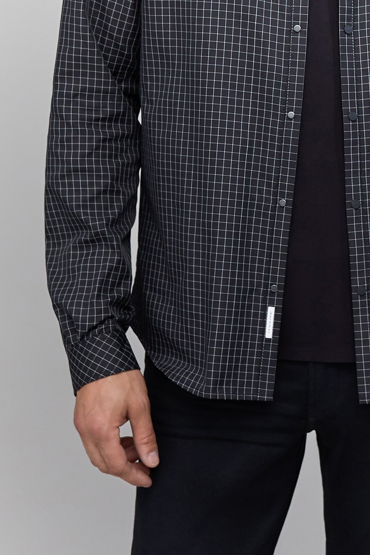 DRYFAST BLACK CHECK REGULAR SHIRT 6