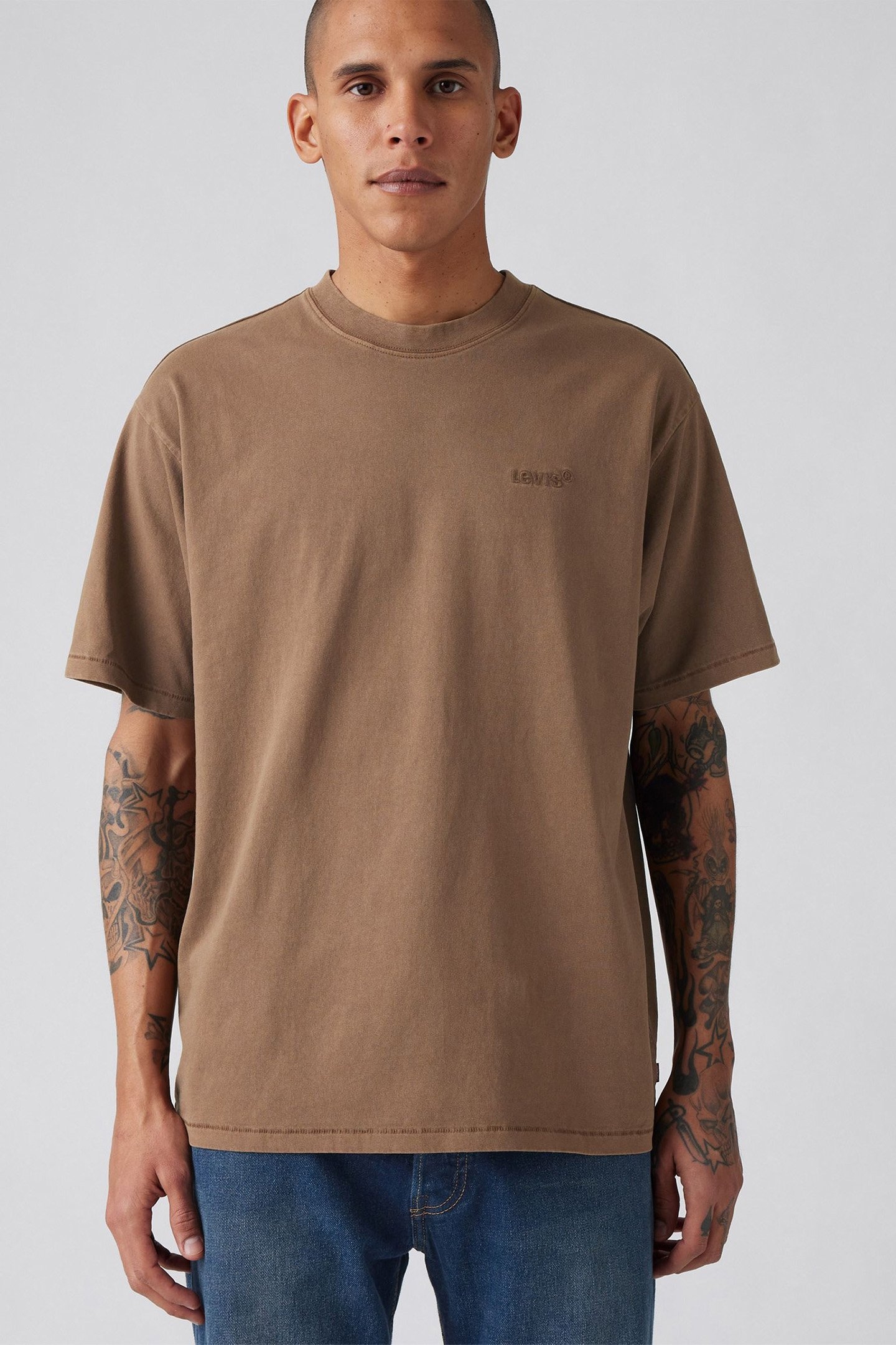 RED TAB VINTAGE TEE GARMENT DYE RAIN DRUM 4