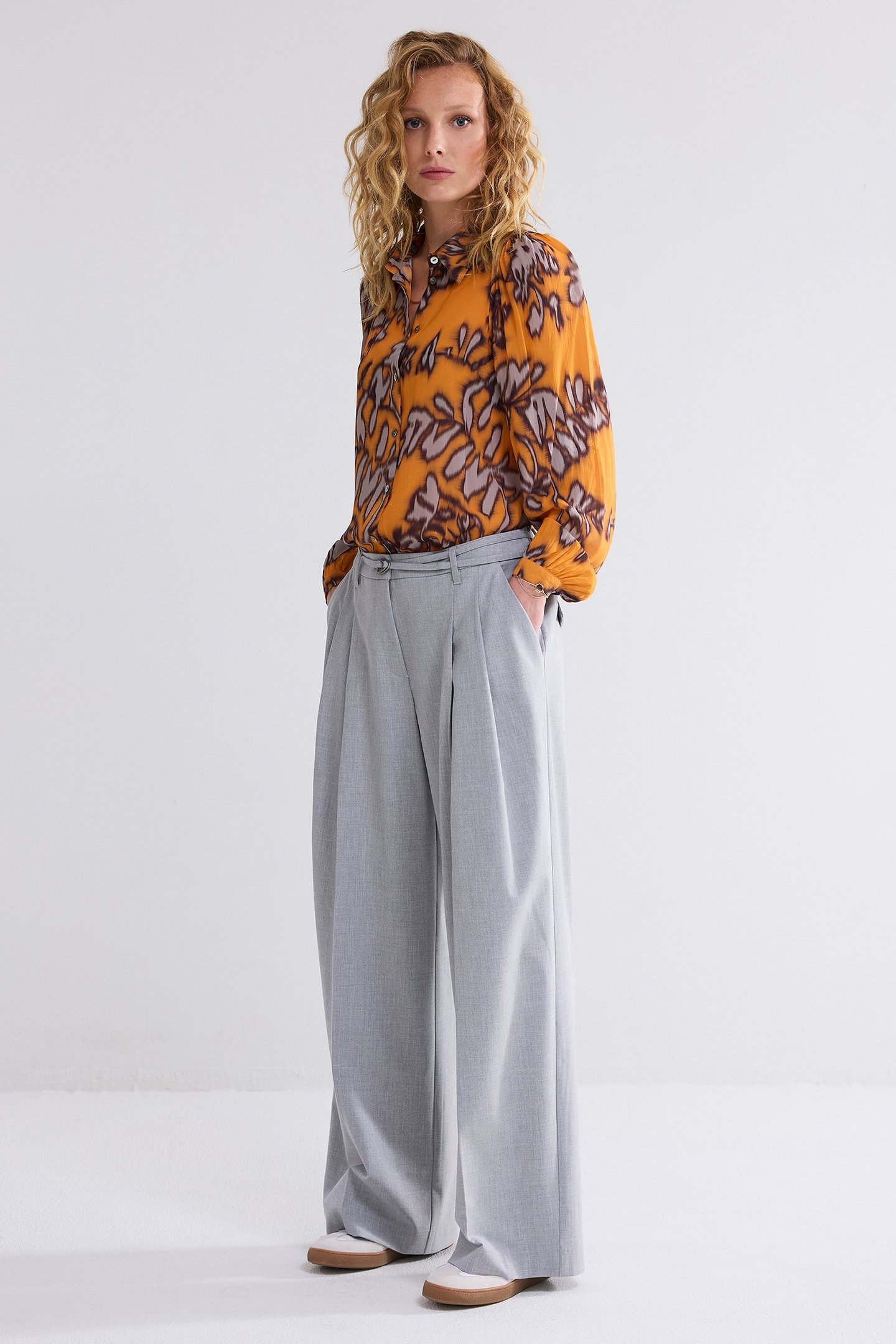 BLOUSE SPICY ORANGE PRINT REDS 4