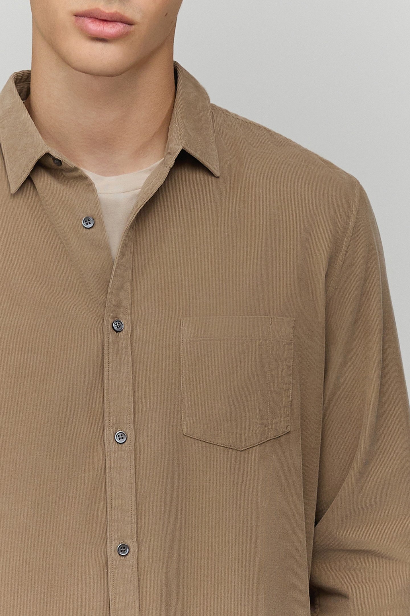 BEIGE VELVET MILLERAIES SHIRT 5