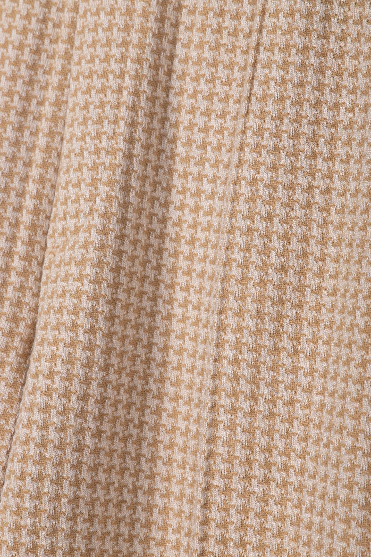 TROUSERS HOUNDSTOOTH JACQUARD PRINT BROWNS 4