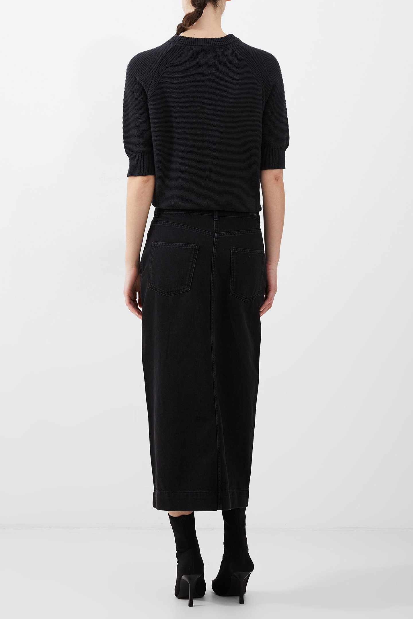 DENVER MIDAXI SKIRT JUST BLACK 2