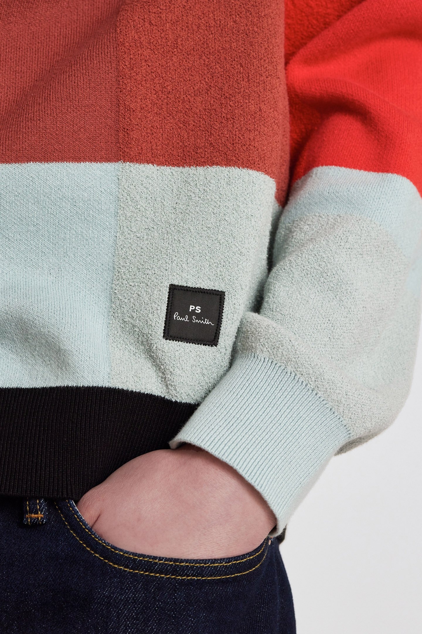 MENS SWEATER CREW NECK BRICK RED 6