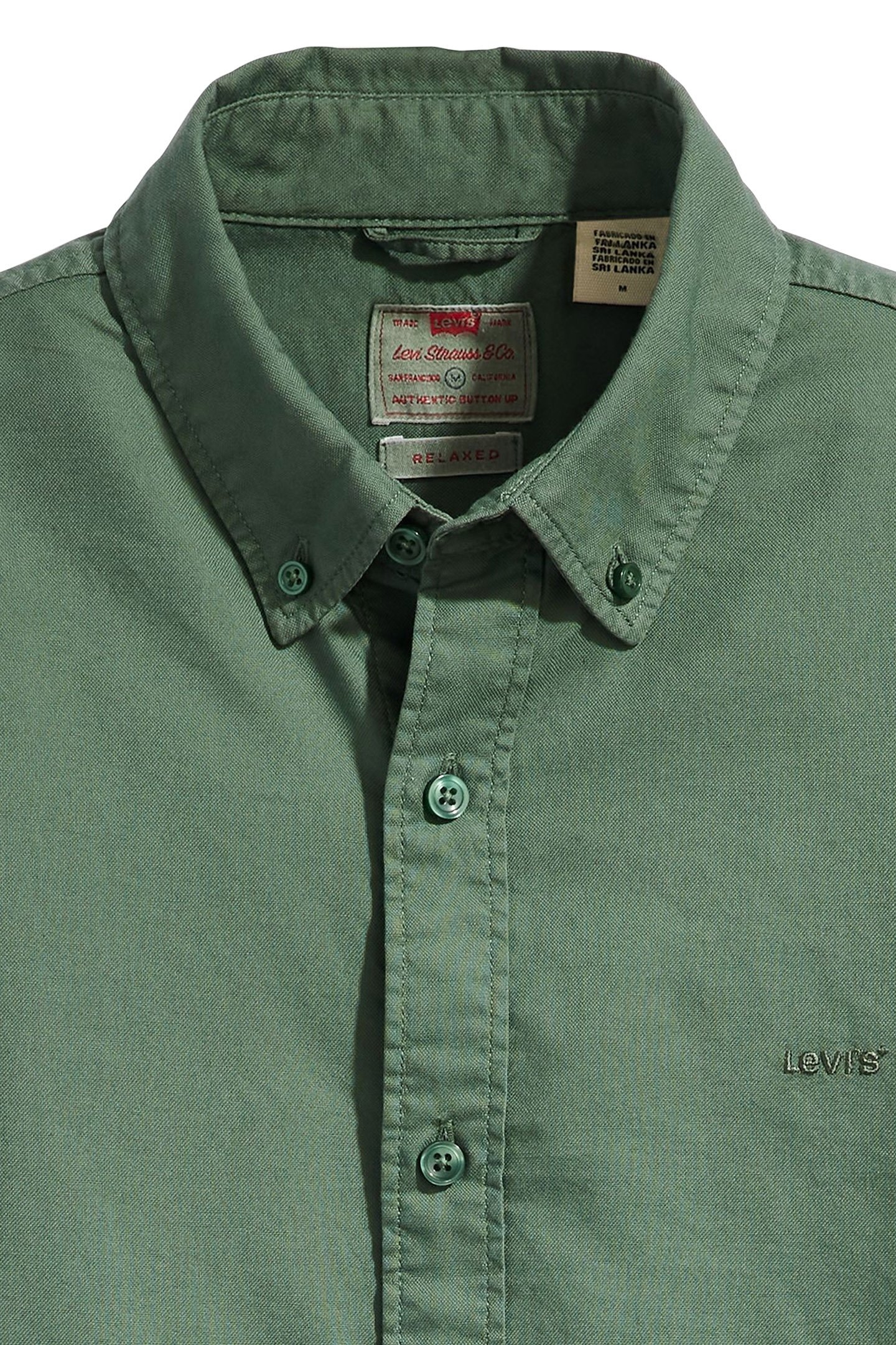 AUTHENTIC BUTTON DOWN MILL FOREST GARMEN 6