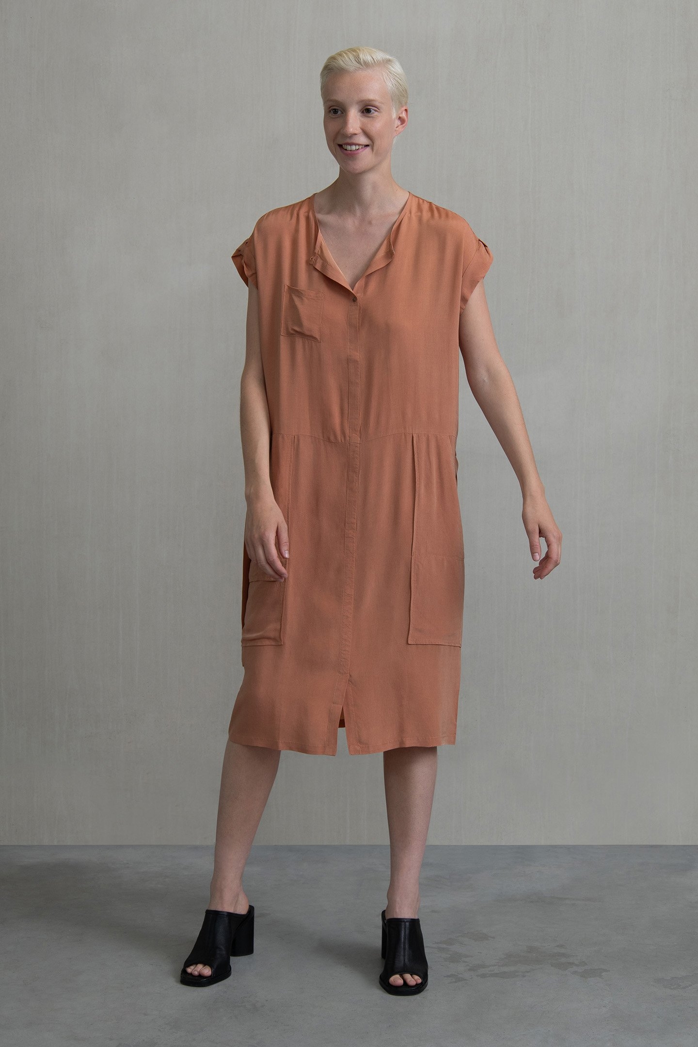 DELLA D DRESS RUST 1