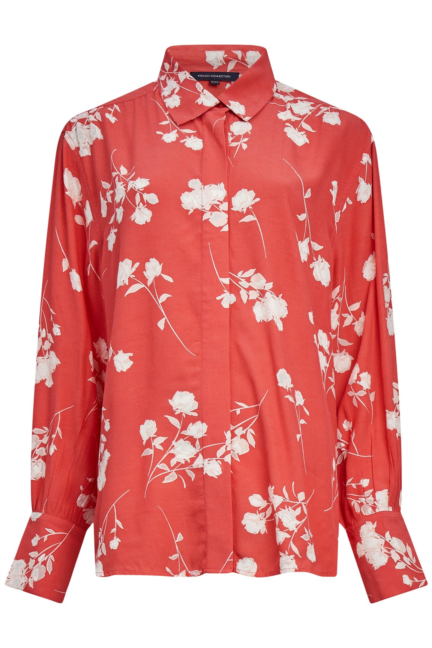 ALESSANDRA DELPHINE LS SHIRT CAYENNE RED/WHITE 3