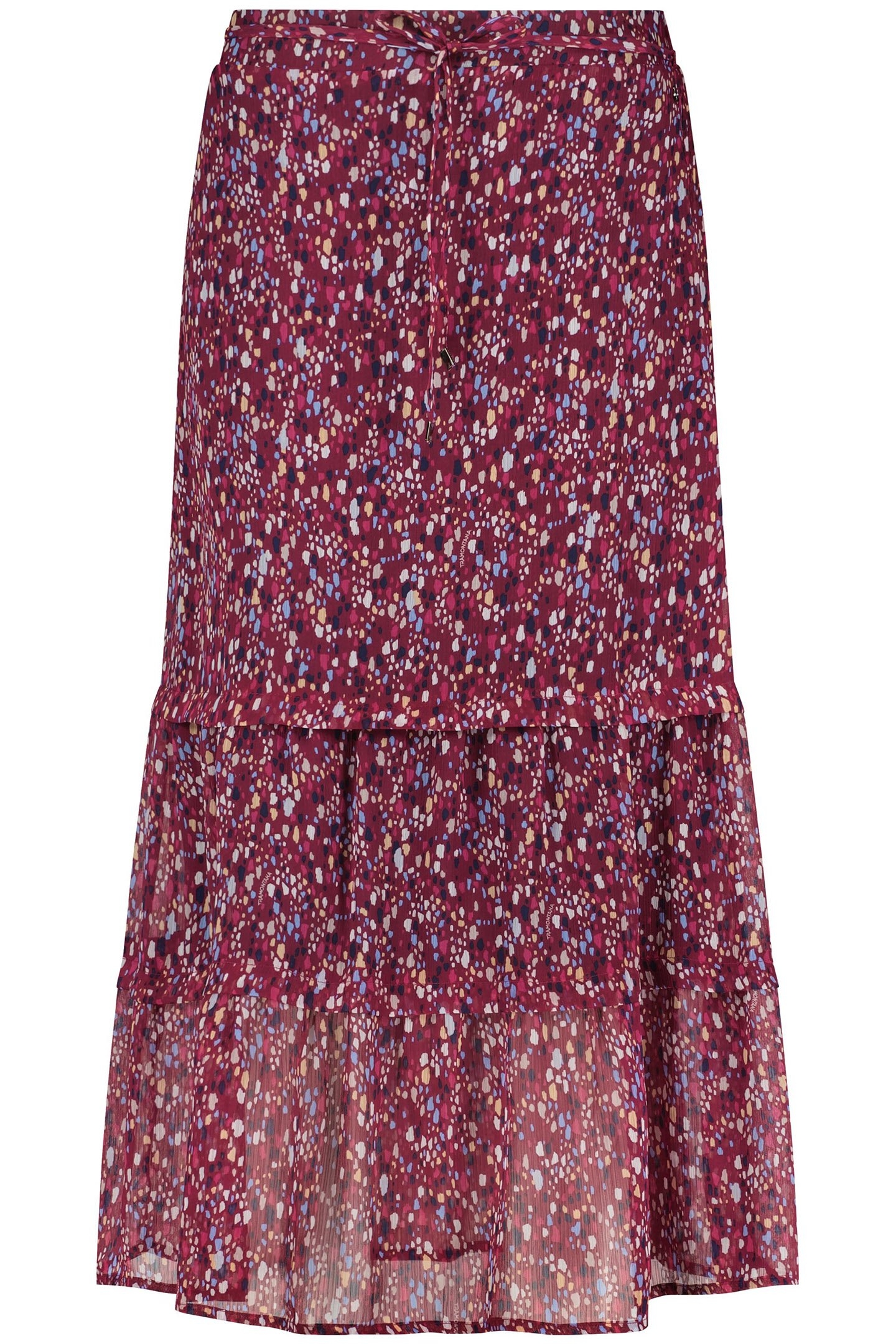 SKIRT COLORFUL DOTS PRINT REDS 3