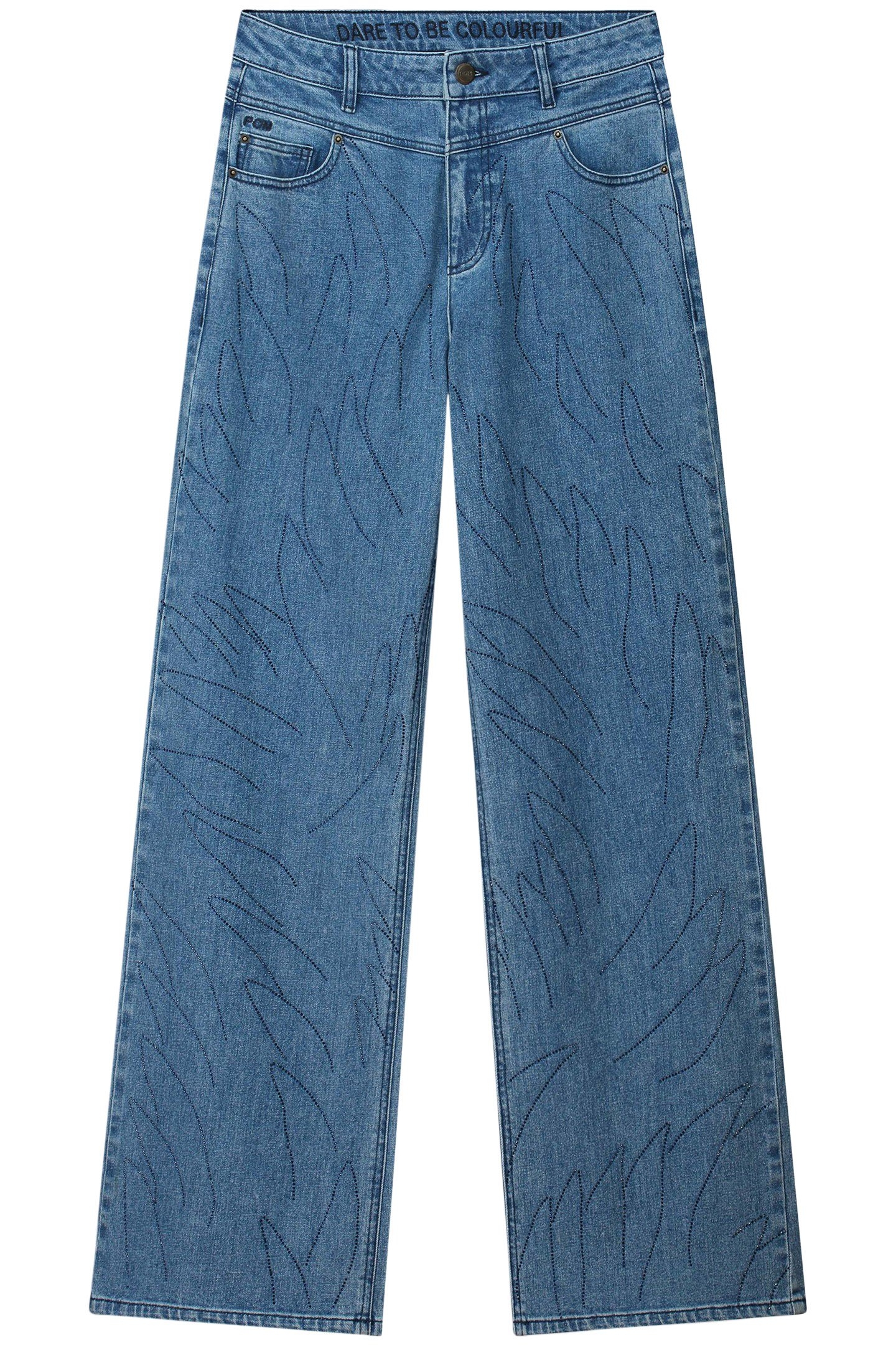 JEANS - WIDE LEG DENIM RHINESTONES 3