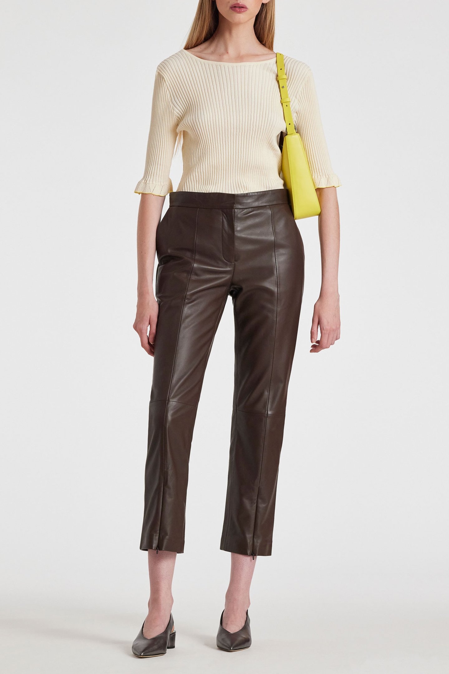 KNITTED SWEATER SS SCOOP NECK OFF WHITE 3