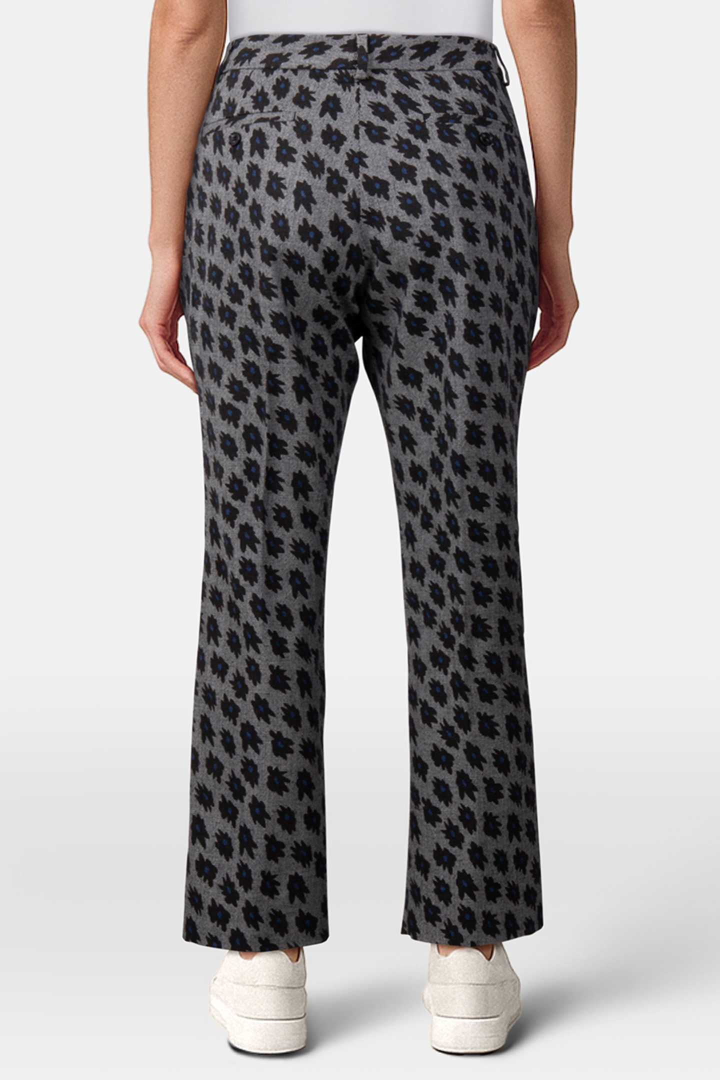 WOMENS TROUSERS BLACK MELANGE 2