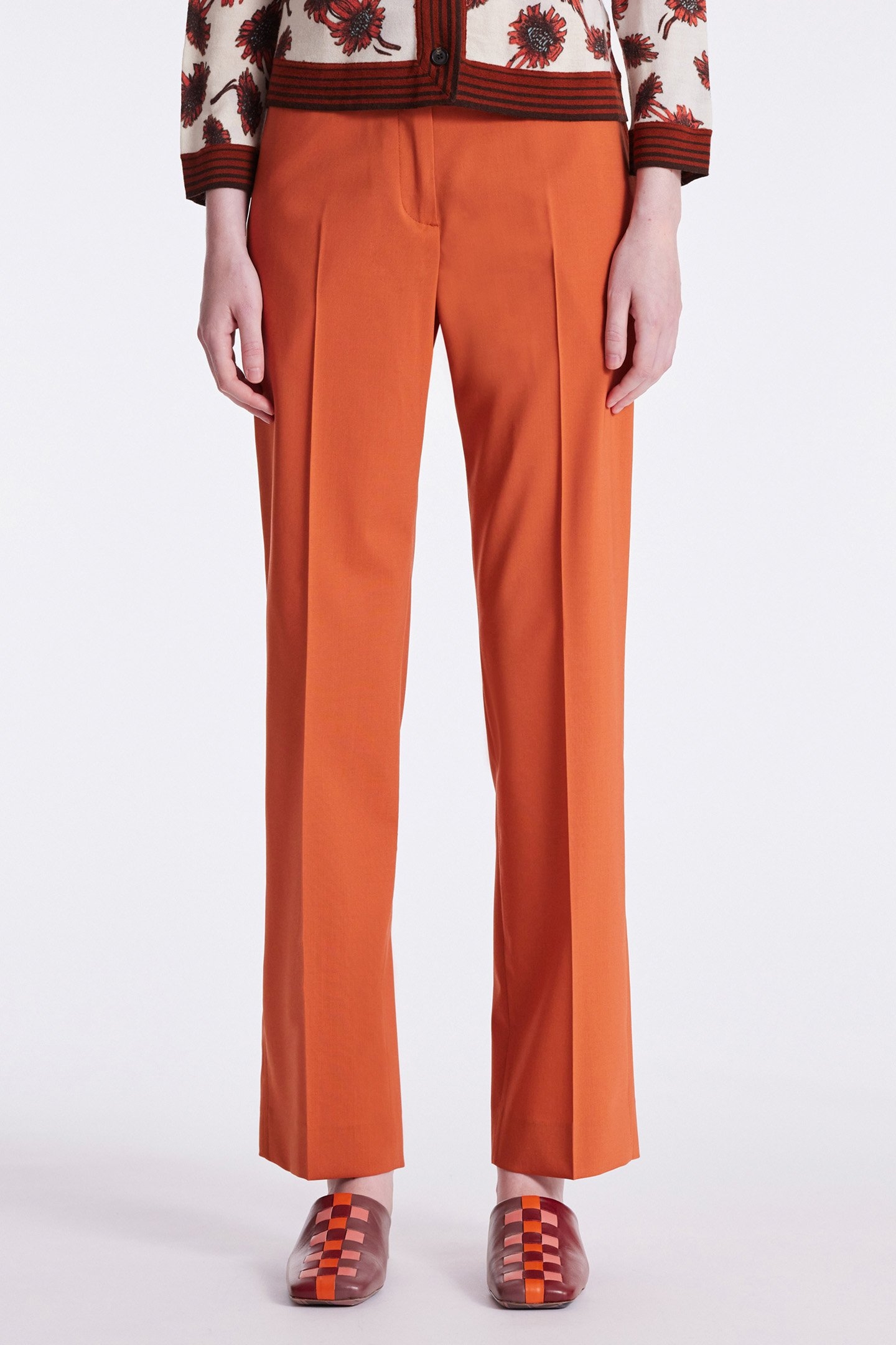WOMENS TROUSERS DARK ORANGE 1