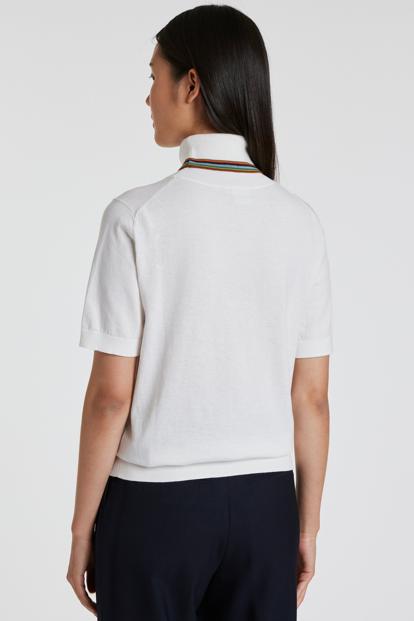 WOMENS KNITTED SS TOP PARCHMENT 2