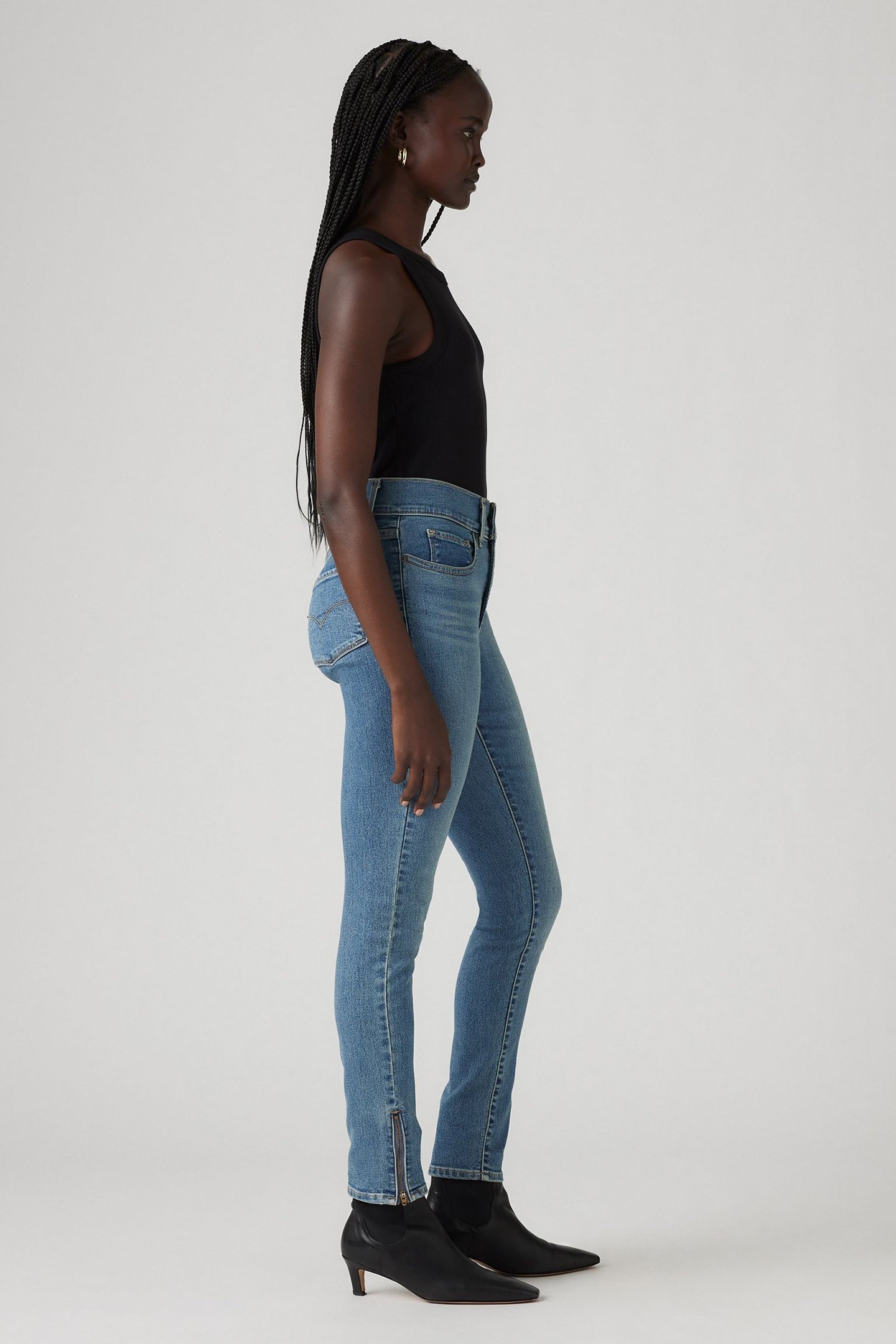 311 SHP SKINNY ZIP HEM CAMP DENIM 7