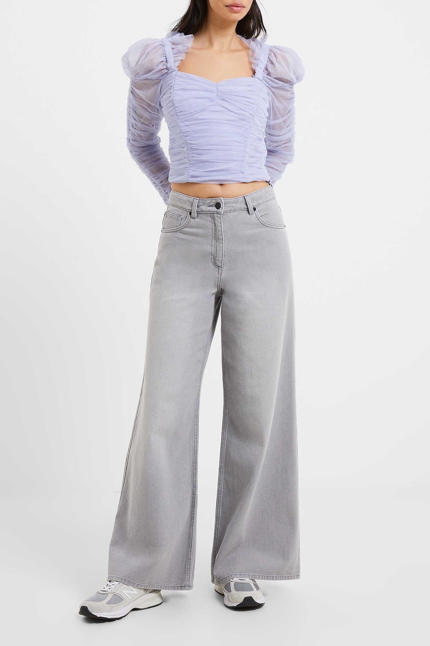 DENVER DENIM RELAXED WIDE LEG ARCTIC GREY 1
