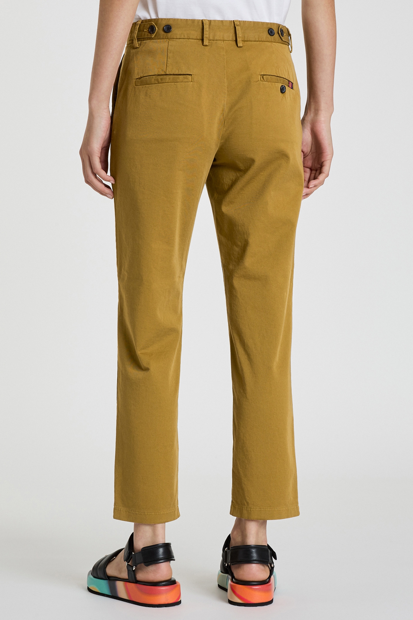 WOMENS CHINO OLIVE GREEN 2