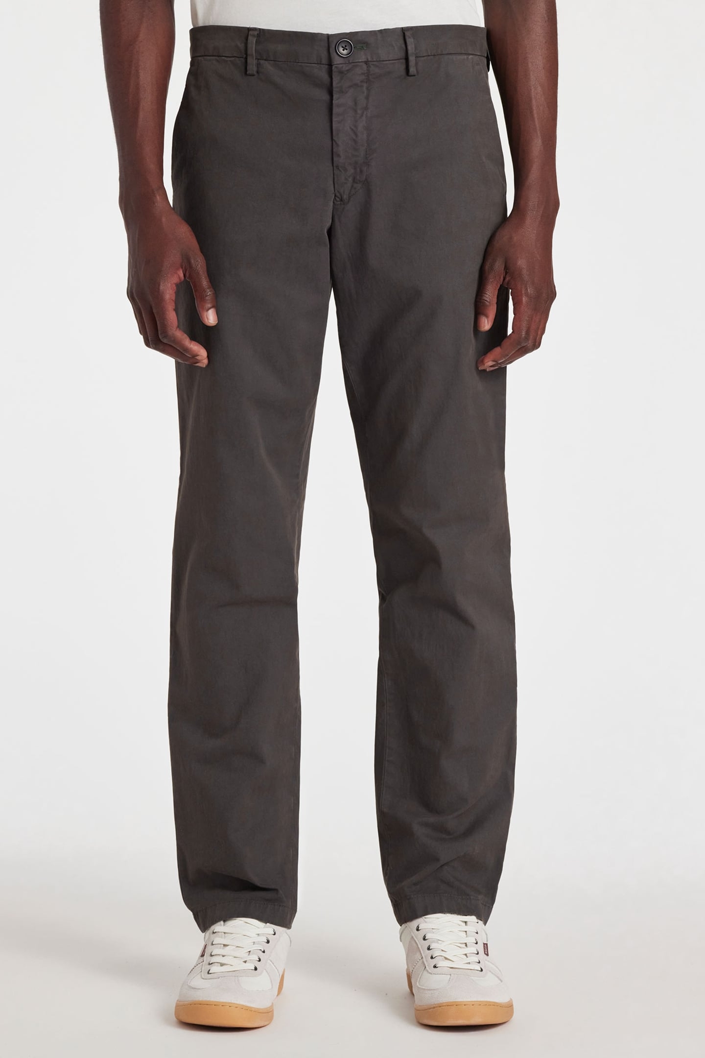 MENS MID FIT CLEAN CHINO DARK TAUPE 1