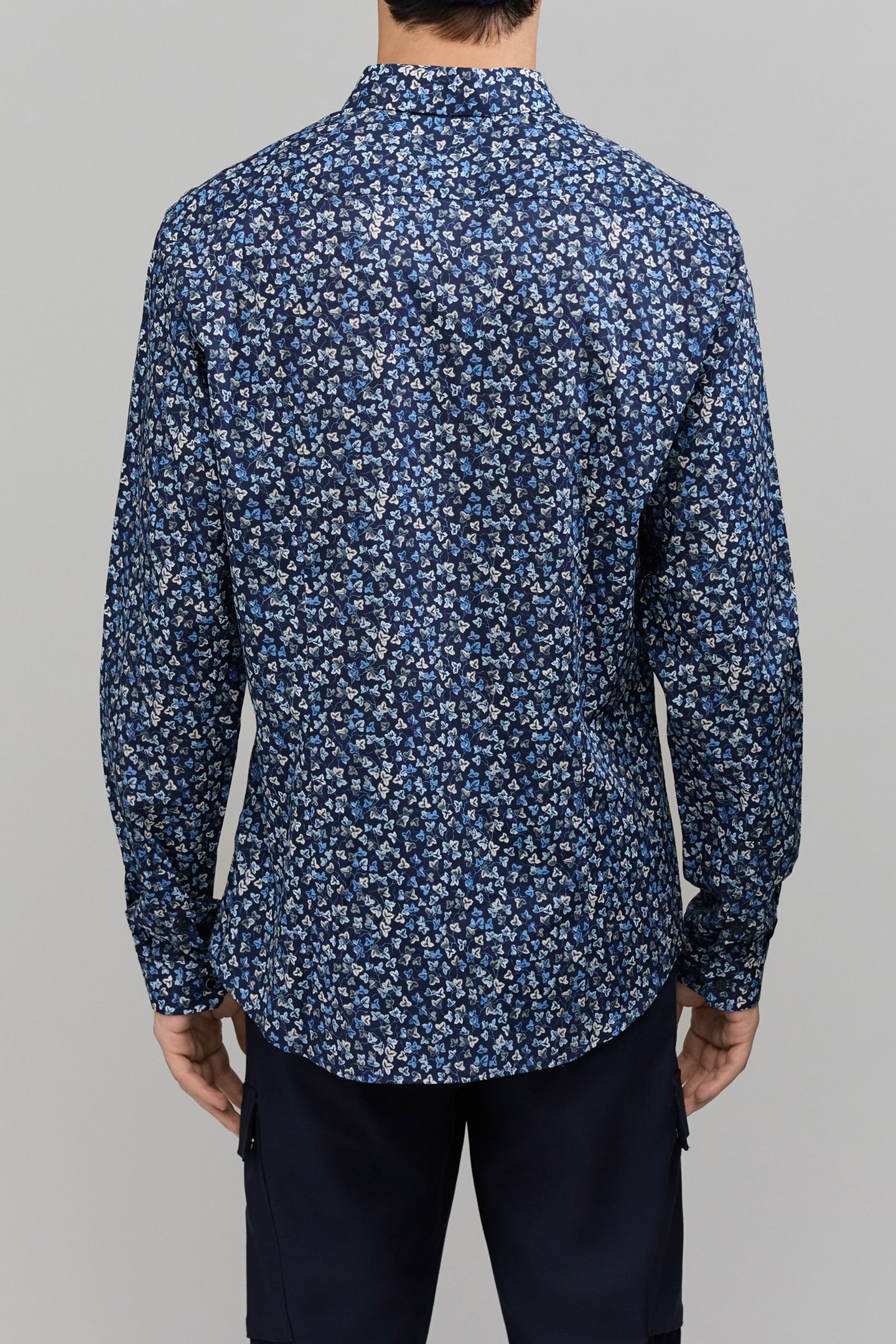 SLIM INDIGO SHIRT LIBERTY IVY FABRIC 2